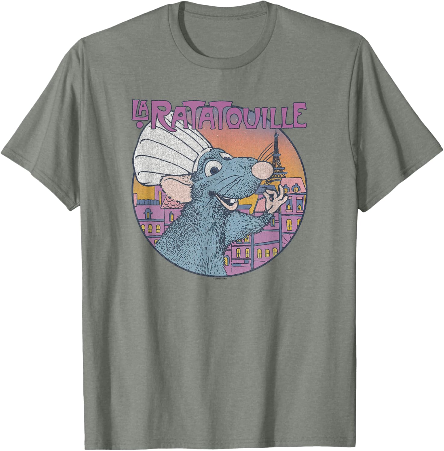 Disney Pixar Ratatouille Bon Appetit Circle Sign T-Shirt for Food Lovers - 13