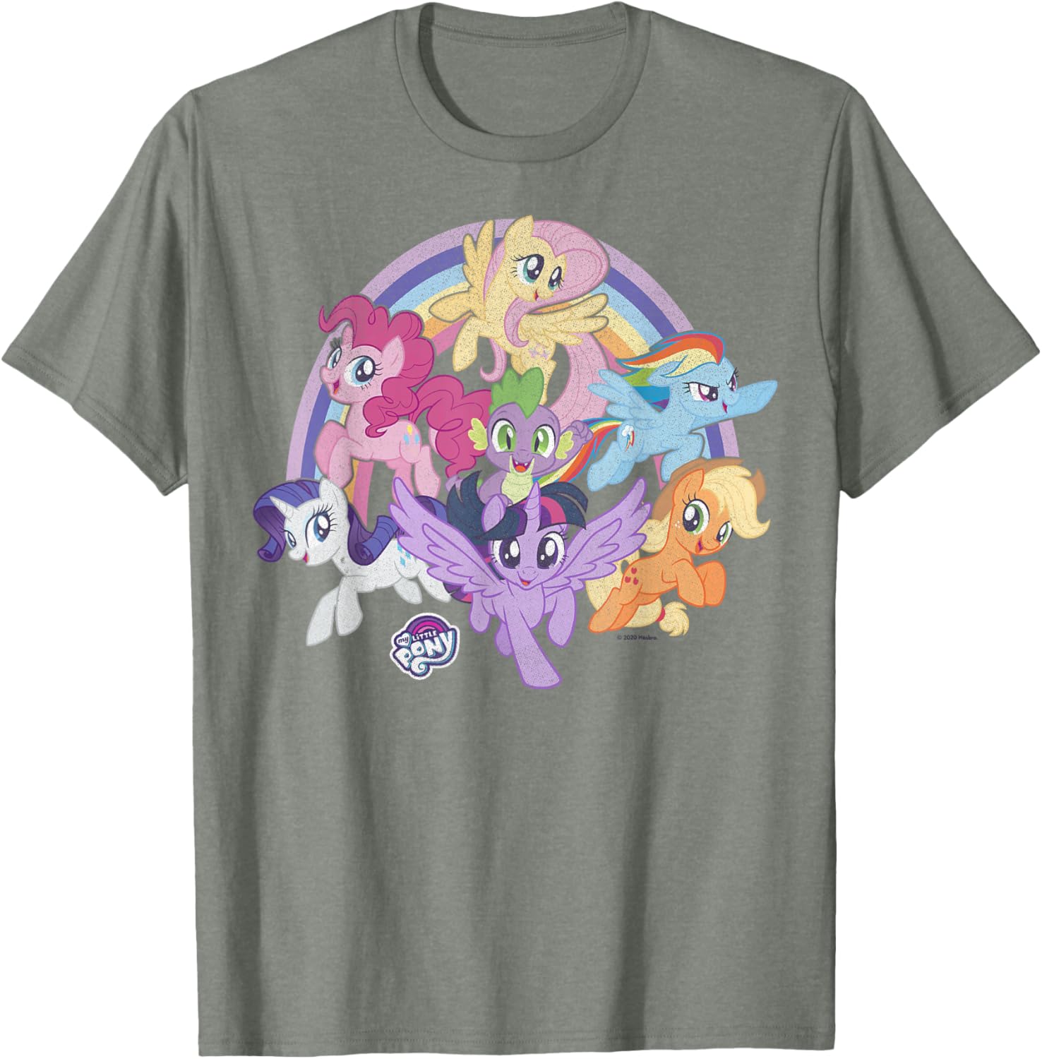 My Little Pony Rainbow Pony Group Shot T-Shirt for Fans and Collectors - 3
