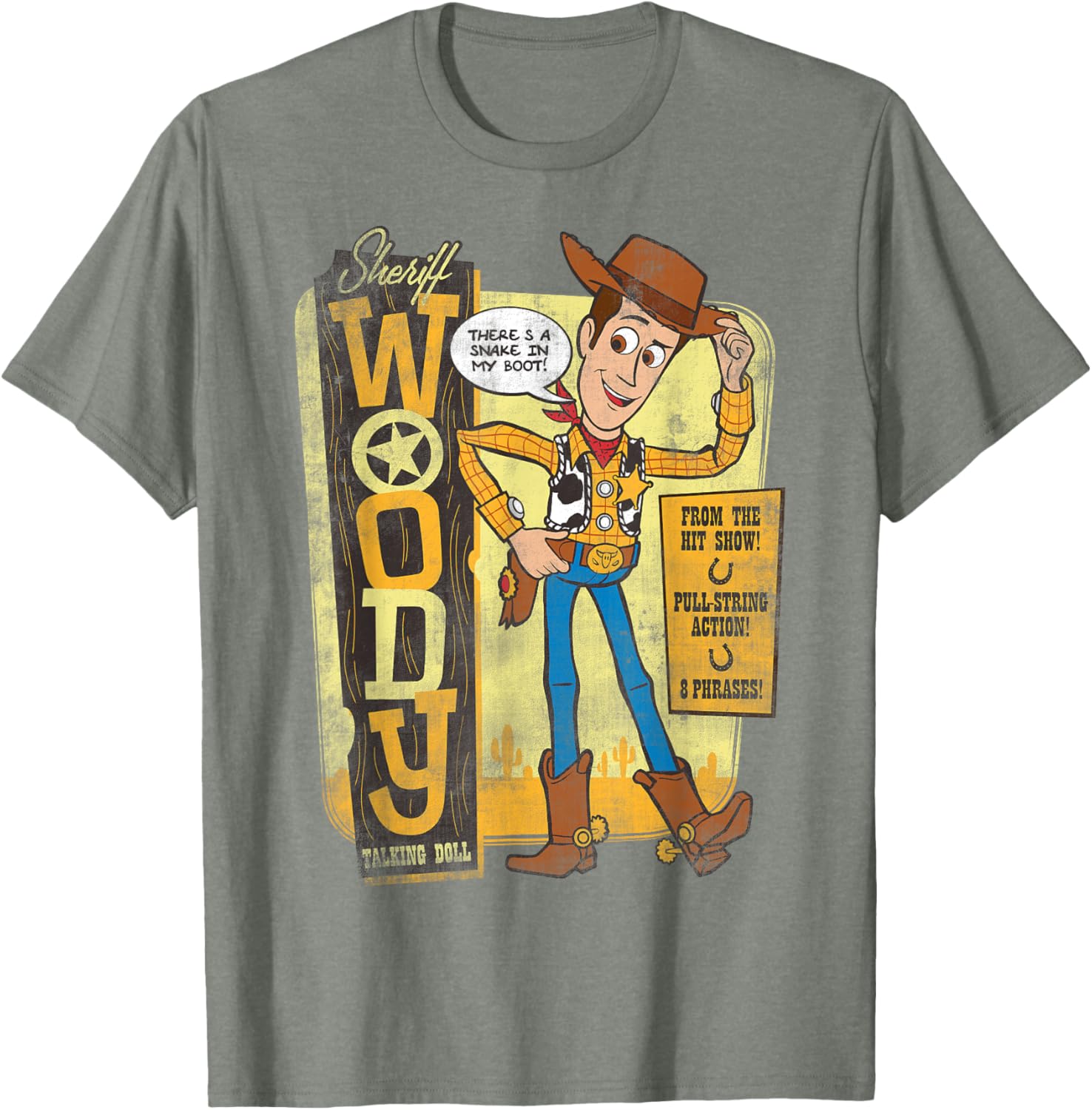 Disney Pixar Toy Story Sheriff Woody Talking Doll T-Shirt for Kids - 2