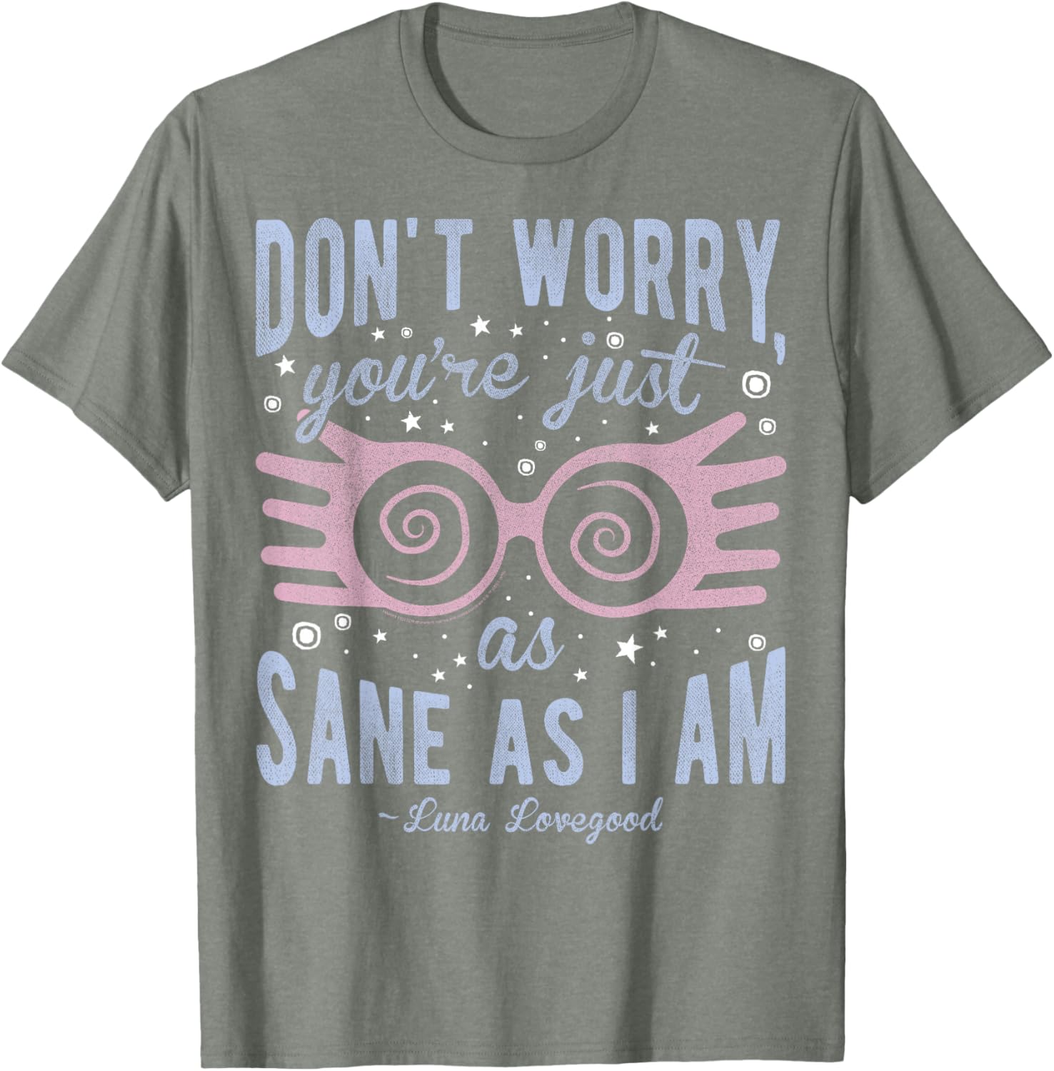 Harry Potter Luna Lovegood T-Shirt You're Just As Sane As I Am Black - 5