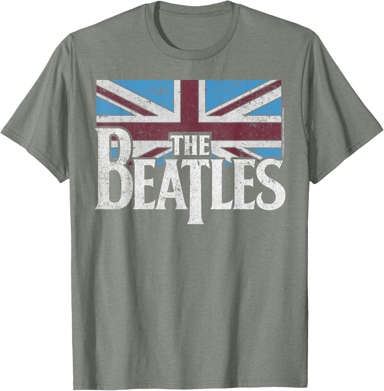 Beatles British Flag Red White Blue Short Sleeve T-Shirt for Fans - 8