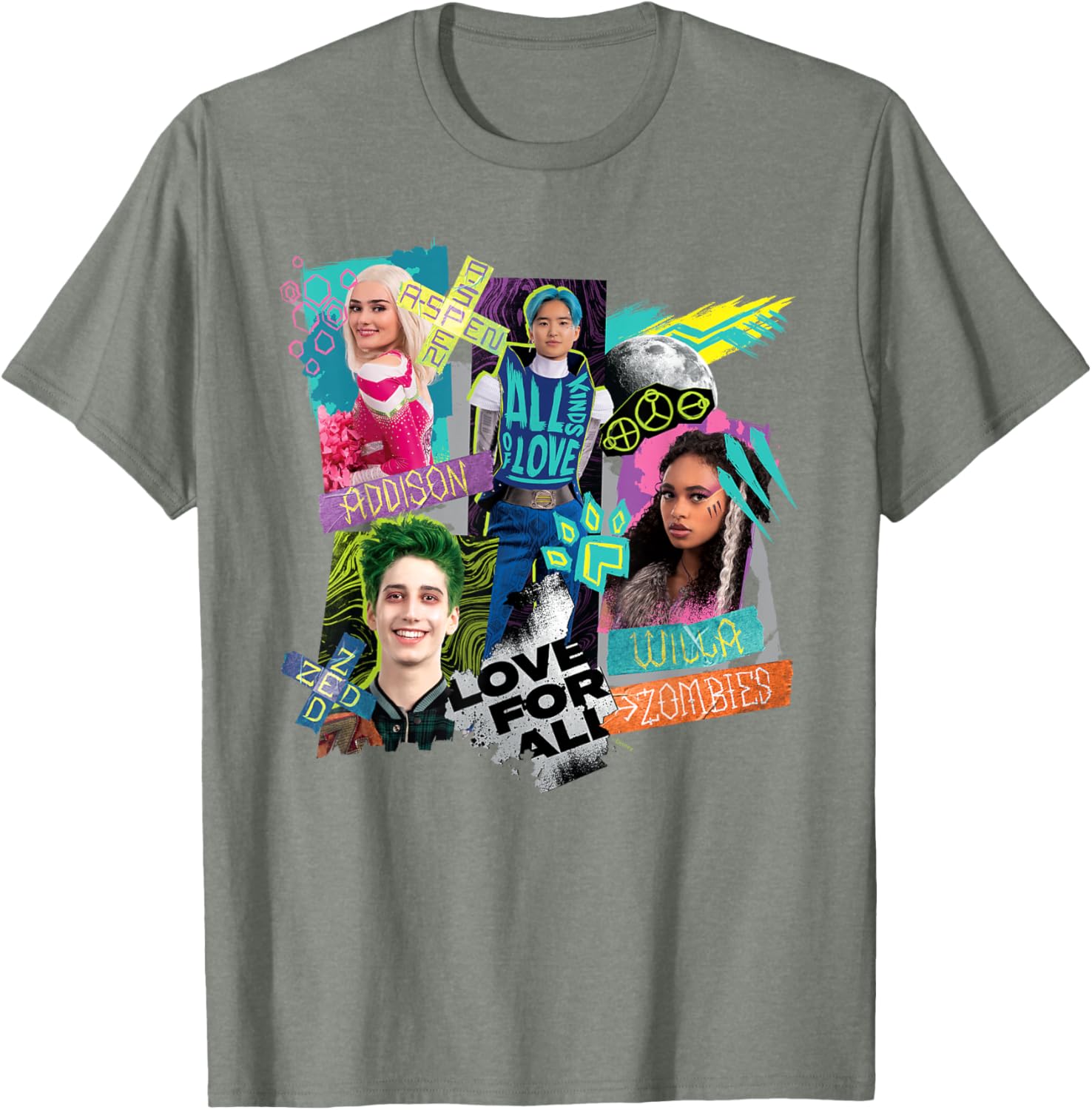 Disney Channel Zombies 3 Love for All T-Shirt for Kids and Teens - 20