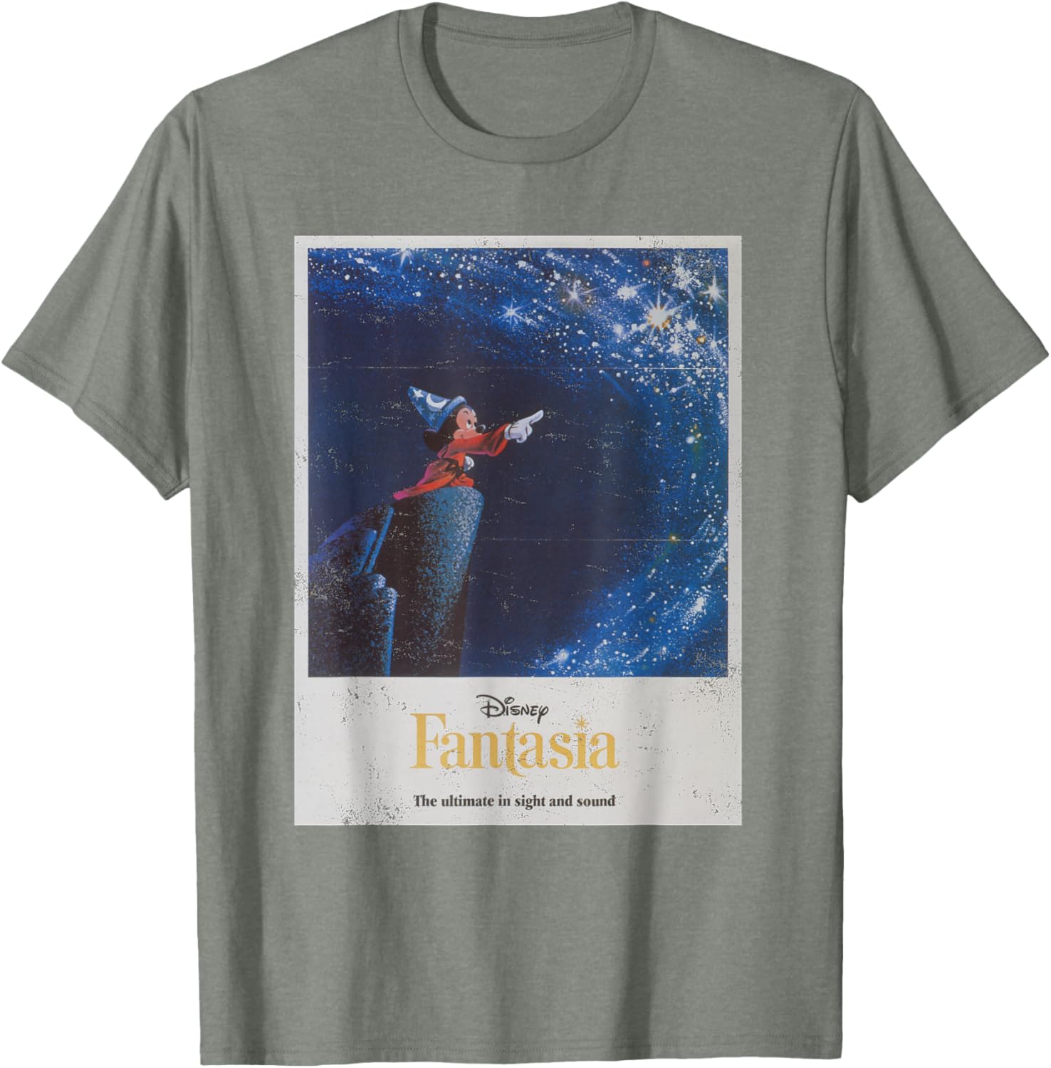 Disney Mickey Mouse Fantasia Retro Poster T-Shirt for Fans and Collectors - 12
