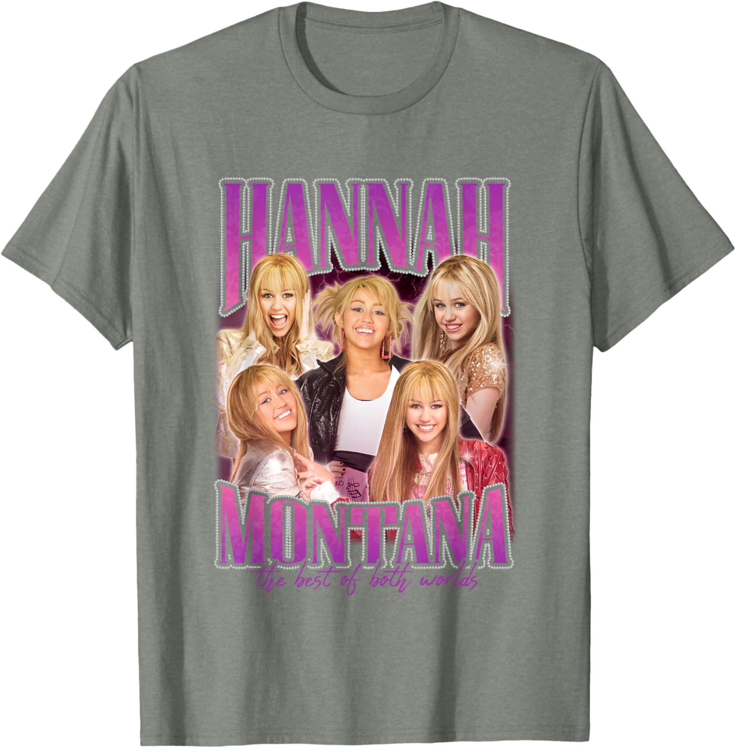 Disney Hannah Montana Popstar Collage T-Shirt for Fans of All Ages - 10