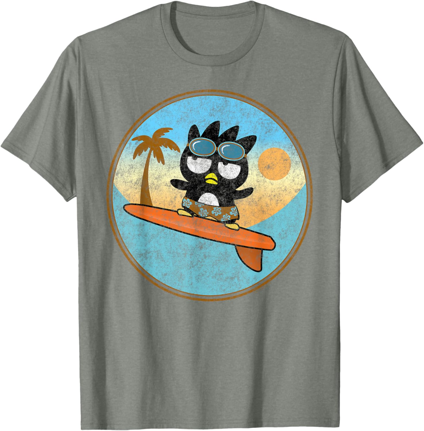 Badtz-Maru Surfing T-Shirt for Fun Beach Style and Comfort - 1