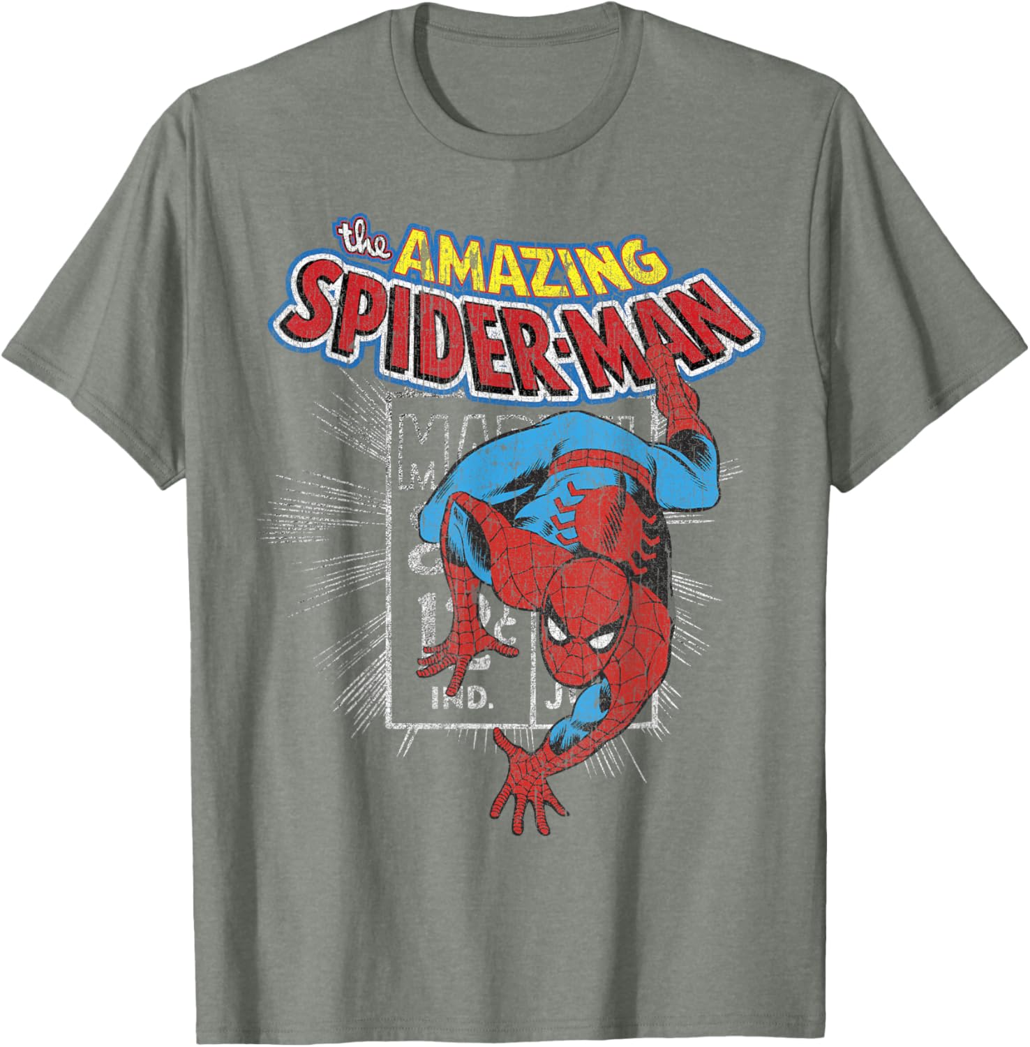 Marvel Amazing Spider-Man Vintage Comic Poster T-Shirt for Fans - 9