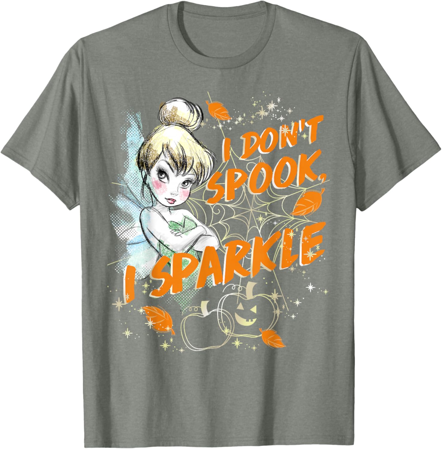 Disney Peter Pan Tinkerbell Halloween Sparkle T-Shirt for Women and Kids - 9