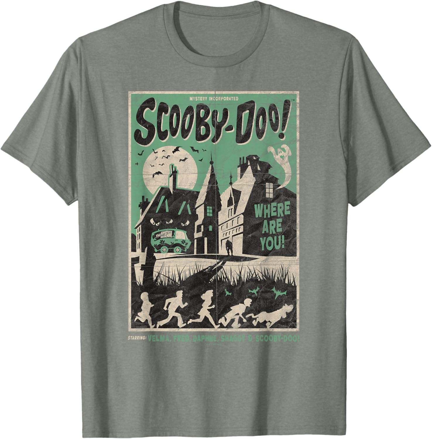 Scooby-Doo Mystery Incorporated Scary House Movie Poster T-Shirt - 4