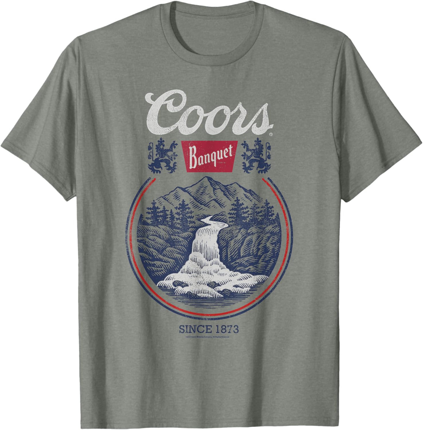 Coors Banquet Classic Circle Logo Beer Scene T-Shirt for Men and Women - 8