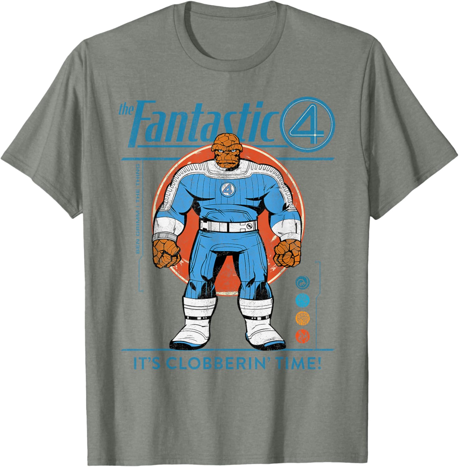 Marvel Fantastic Four The Thing Retro T-Shirt for Fans of Classic Comics - 19
