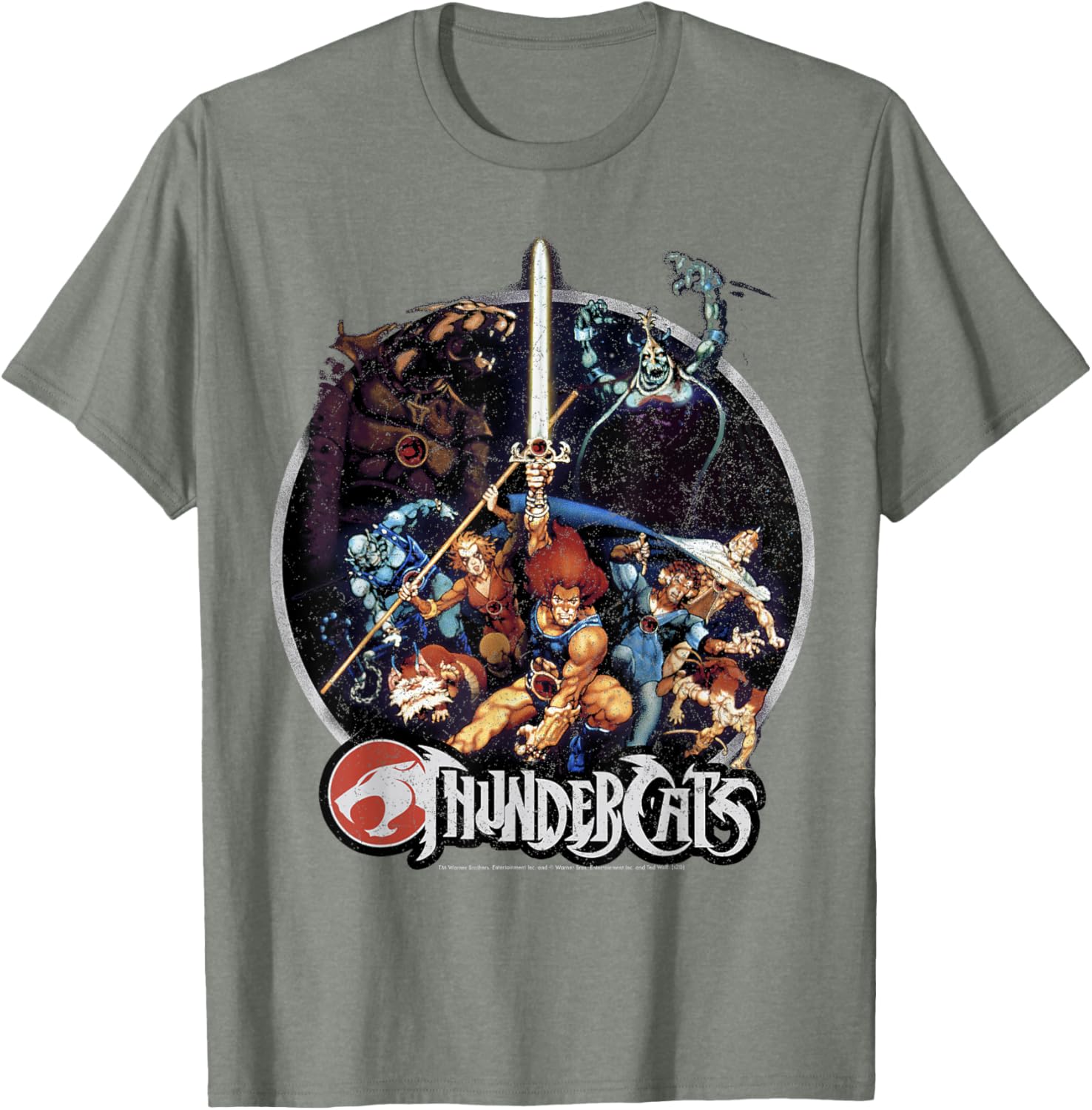 ThunderCats Vintage Circle T-Shirt for Fans of Classic 80s Animation - 4