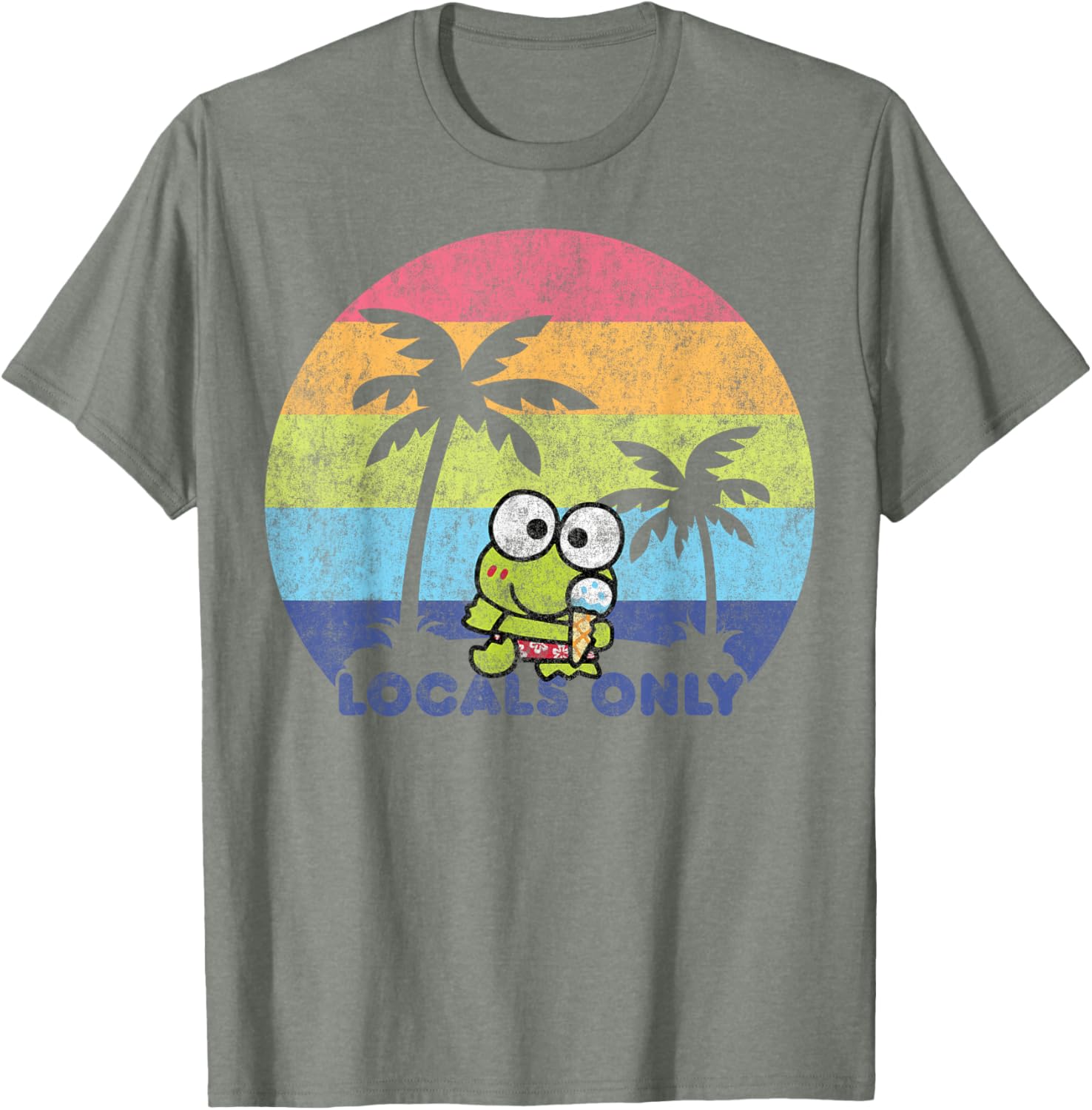 Keroppi Locals Only T-Shirt Fun Graphic Tee for Fashionable Fans - 17