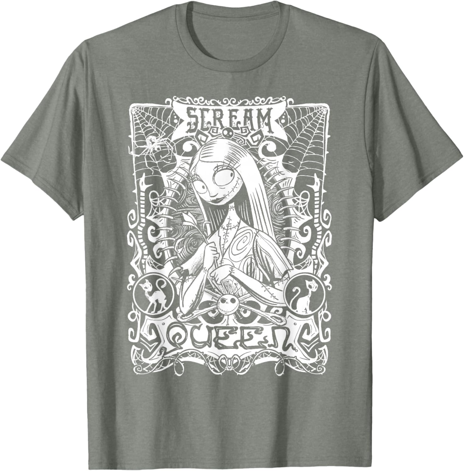 Disney Nightmare Before Christmas Sally Portrait T-Shirt for Fans - 8