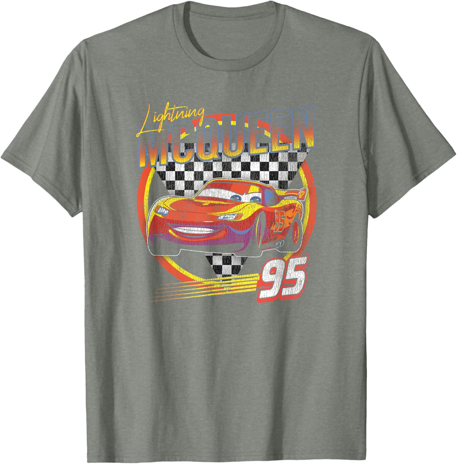 Vintage Lightning McQueen T-Shirt for Disney Pixar Cars Fans - 7