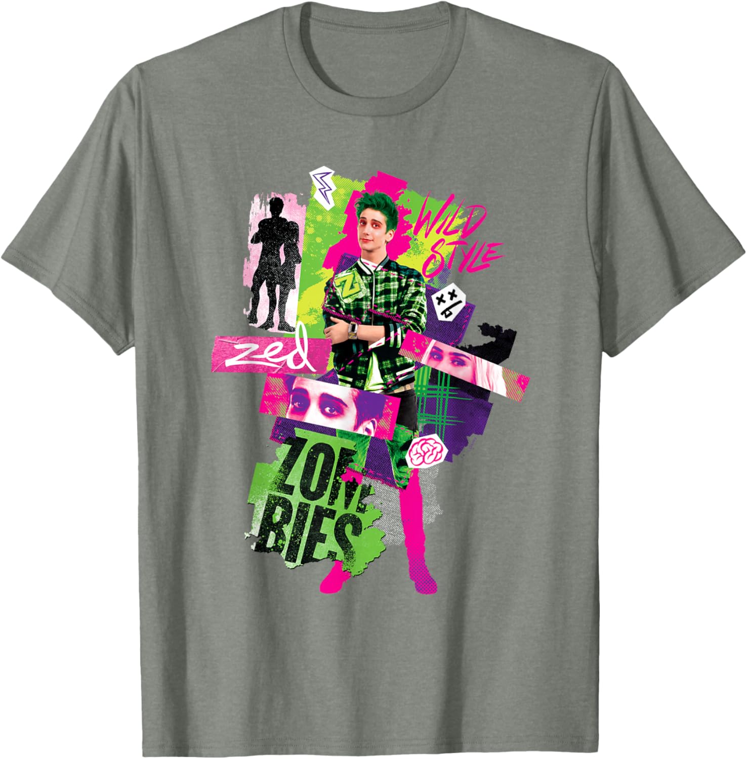 Disney Zombies 3 Zed Wild Style T-Shirt Perfect for Young Fans - 5
