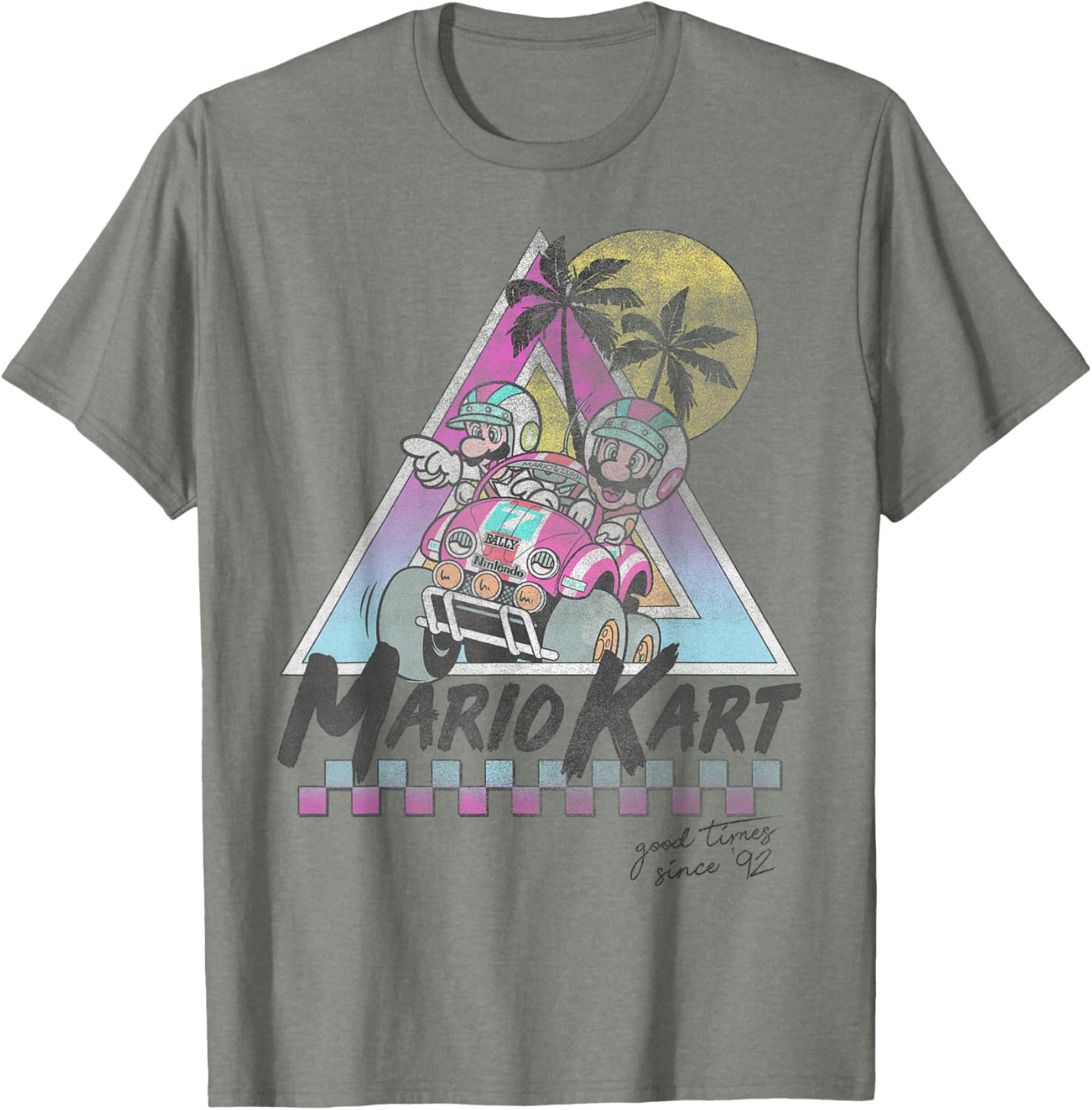 Vintage Mario Kart Mario and Luigi T-Shirt for Gamers Since 92 - 10
