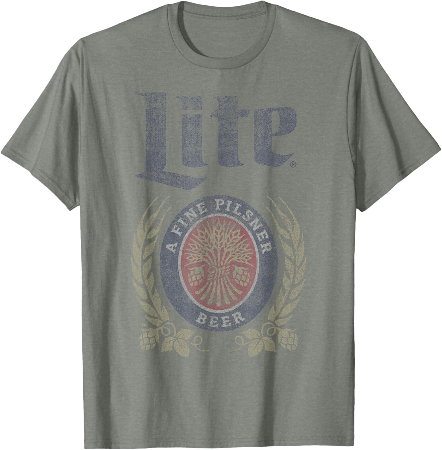 Coors Miller Lite Fine Pilsner Logo T-Shirt for Casual Style Fans - 3