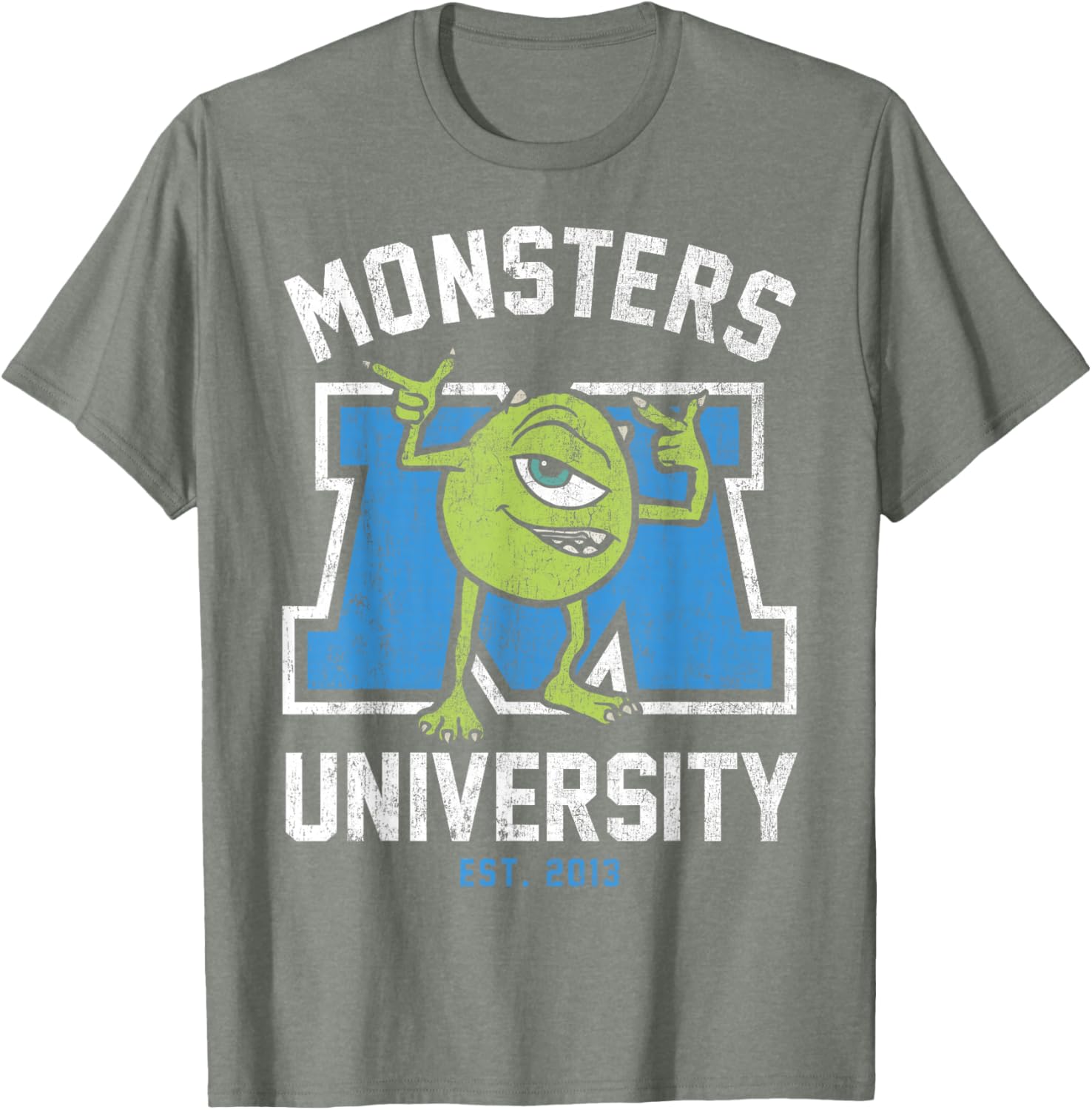 Disney Pixar Monsters University Mike Logo T-Shirt for Fans and Students - 5
