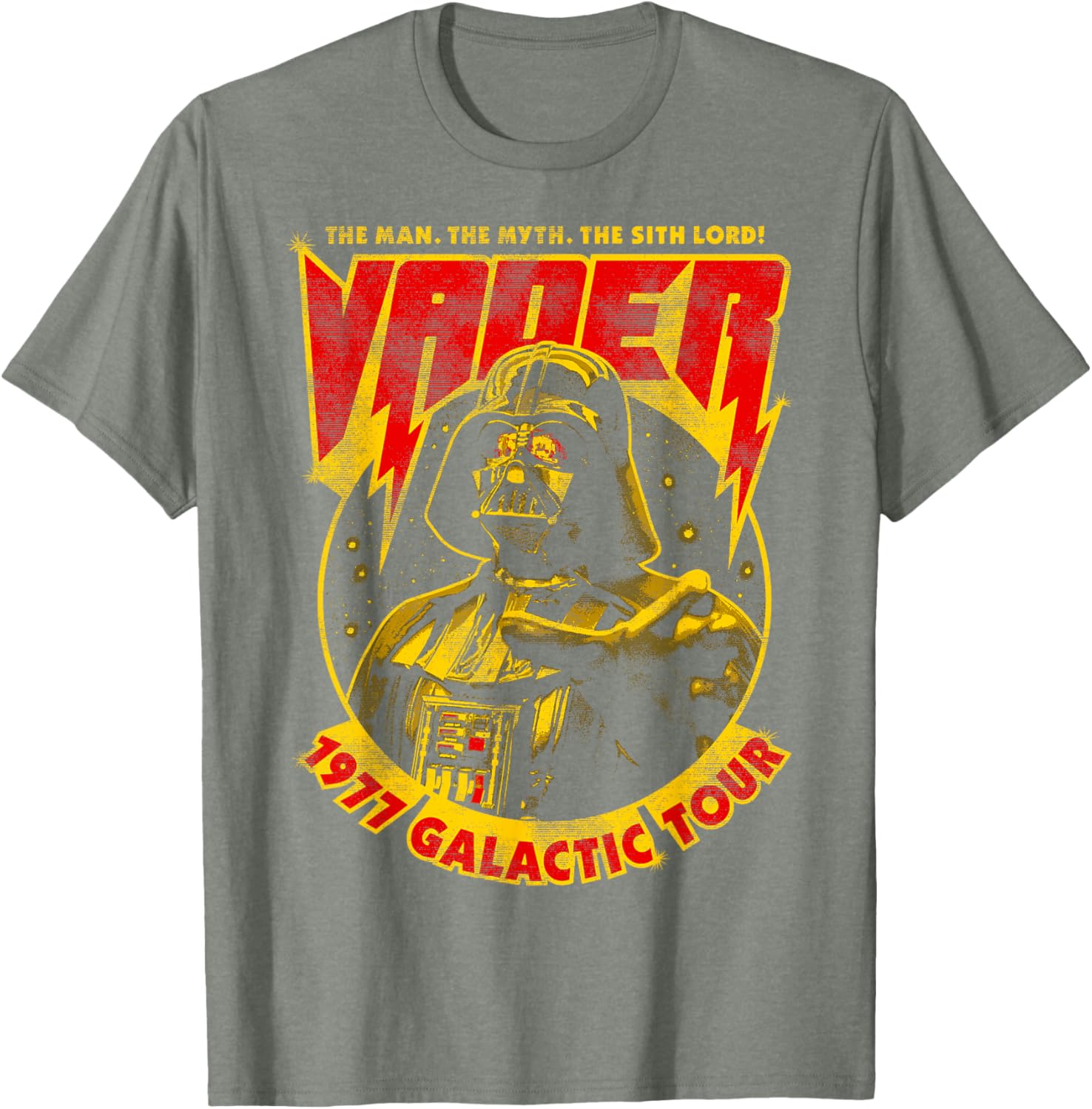 Darth Vader 1977 Galactic Tour Poster T-Shirt for Star Wars Fans - 6