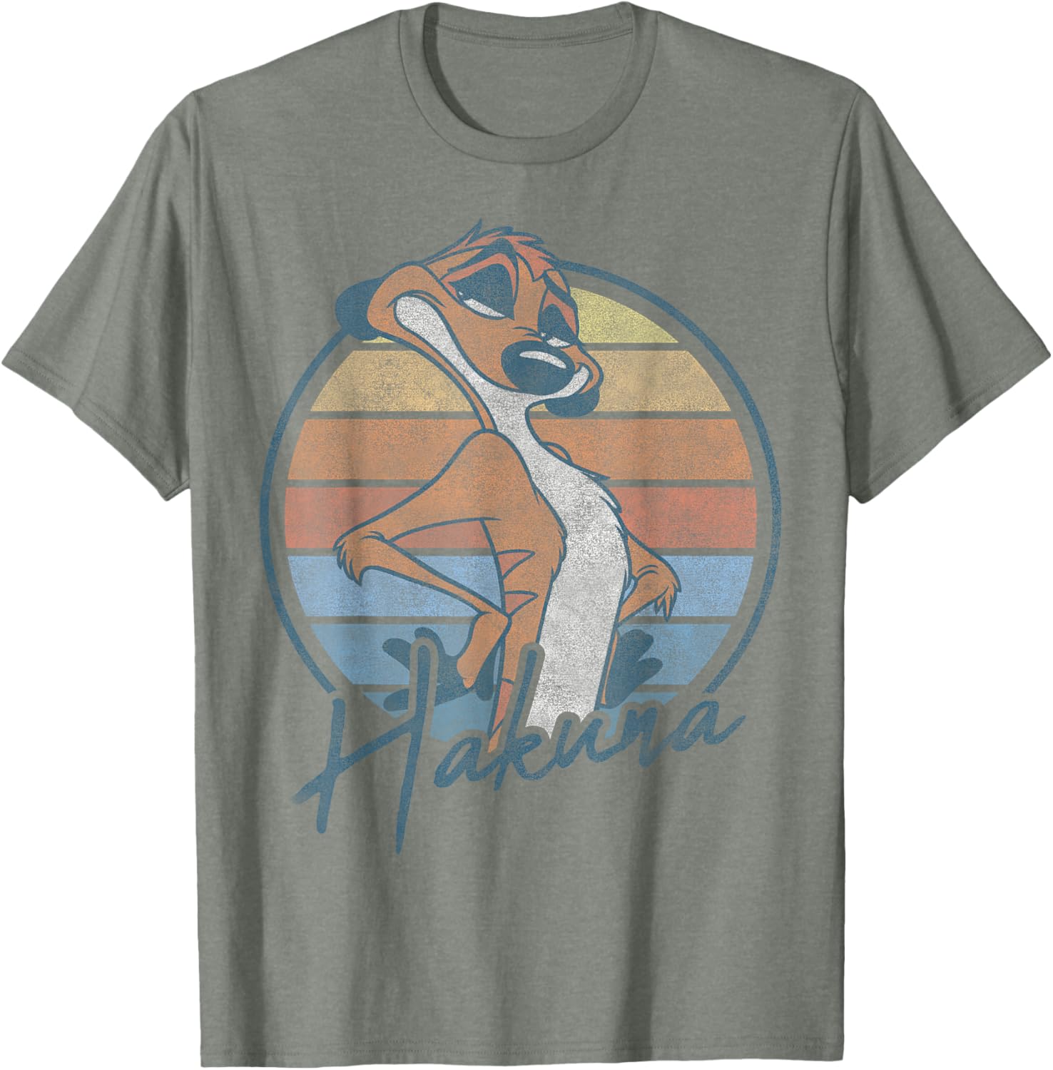 Disney The Lion King Timon Hakuna Matata Retro Portrait T-Shirt - 3