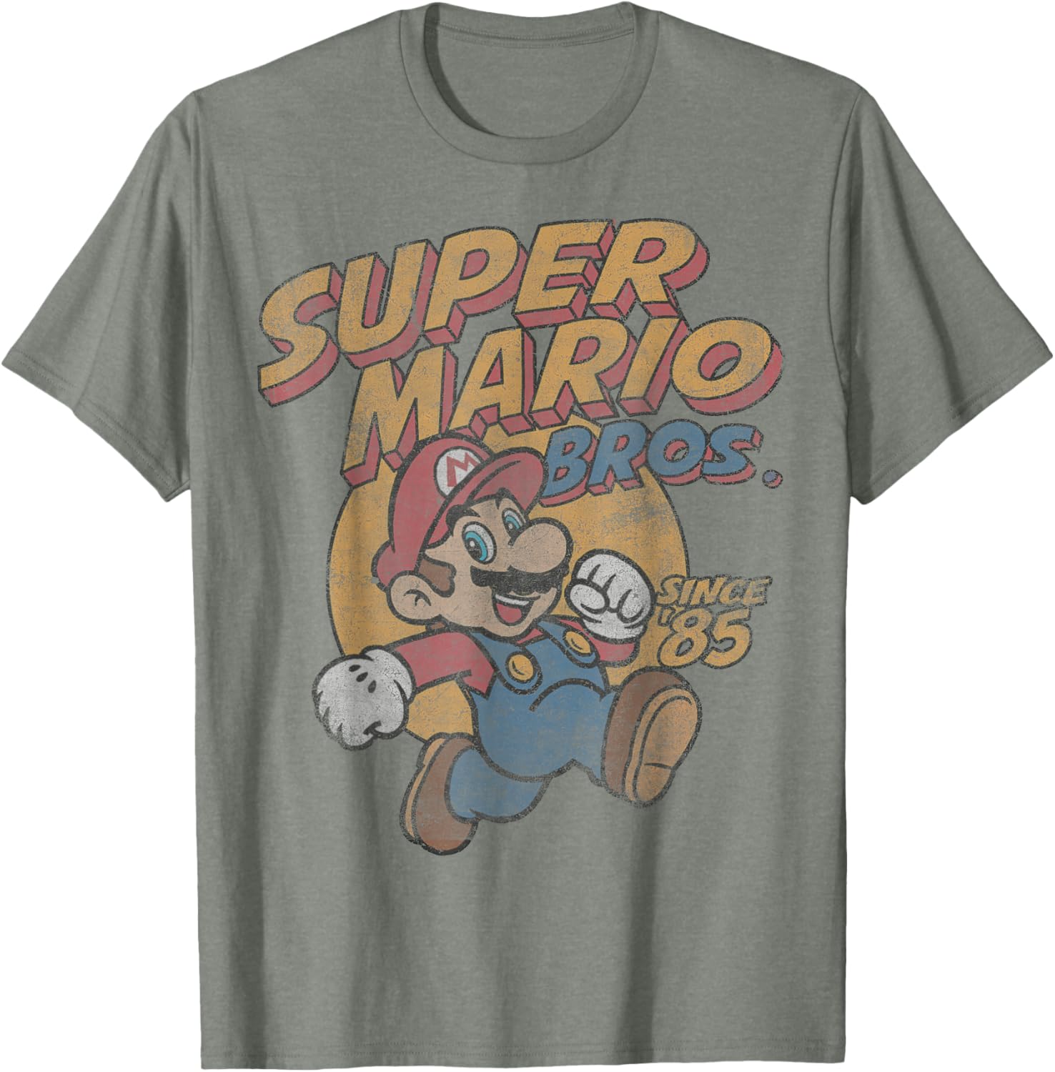 Super Mario Bros Since 85 Vintage Poster T-Shirt for Gaming Fans - 2