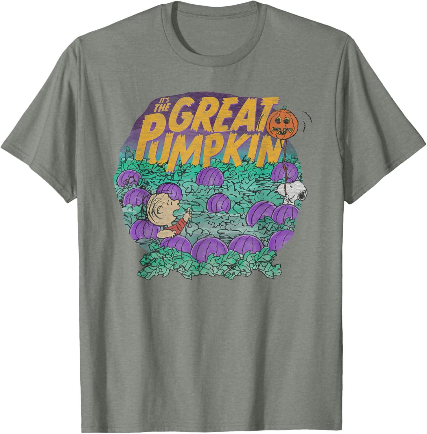 Peanuts Halloween Linus and Snoopy Great Pumpkin T-Shirt for All Ages - 8