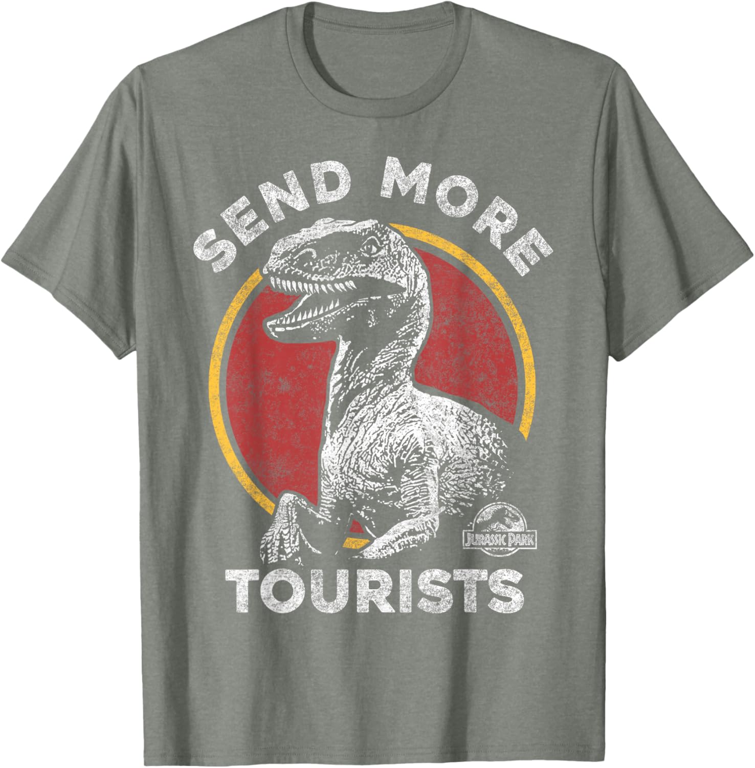 Jurassic Park Raptor T-Shirt for Tourists - Fun Dino Adventure Apparel - 5