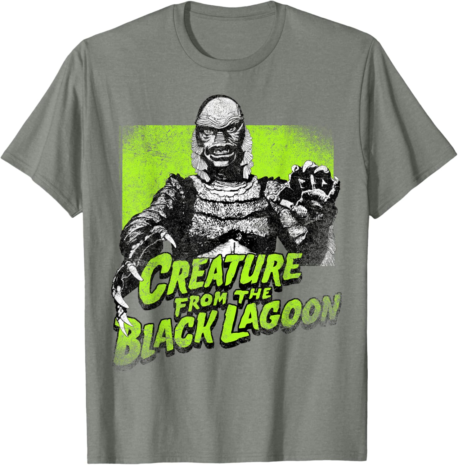 Universal Monsters Creature From The Black Lagoon Green T-Shirt for Fans - 6