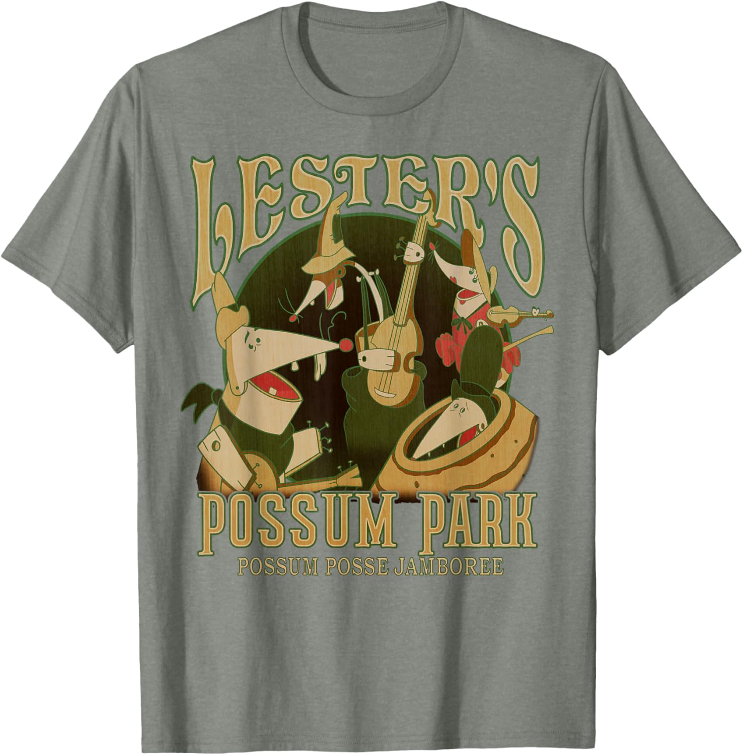 Disney A Goofy Movie Lester's Possum Park Vintage T-Shirt for Fans - 3