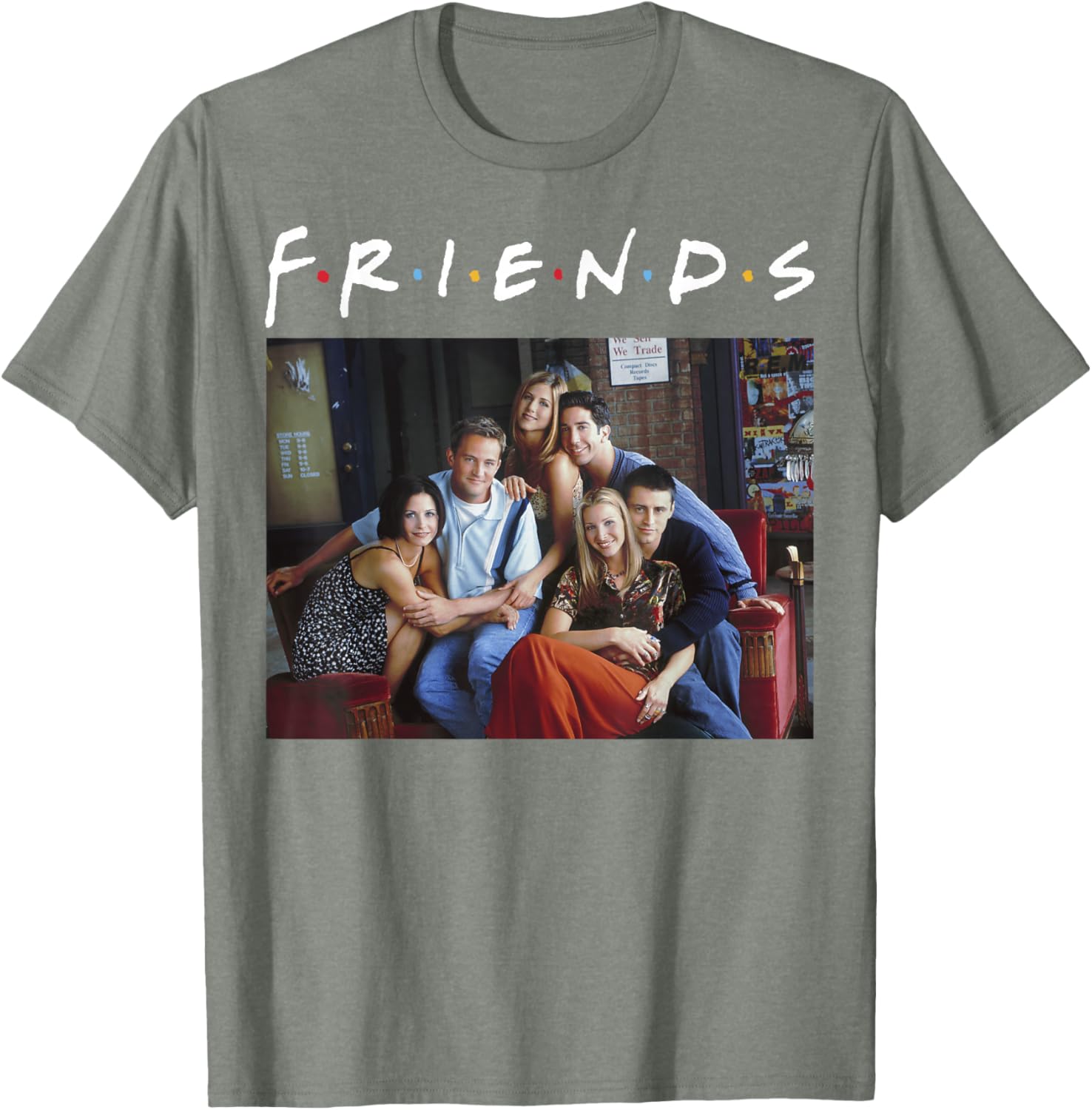 Friends Classic Logo Group Portrait T-Shirt for Fans and Fashionistas - 12