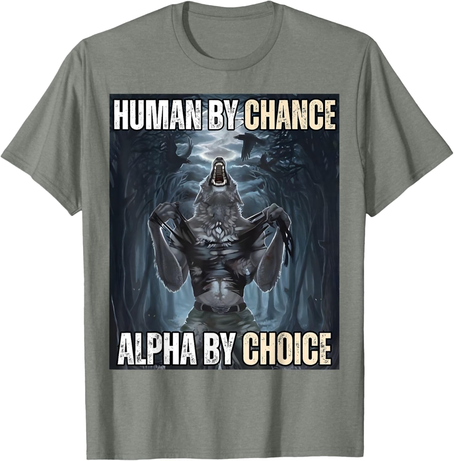 Funny Alpha Wolf Meme T-Shirt for Cool and Unique Style Fans - 7