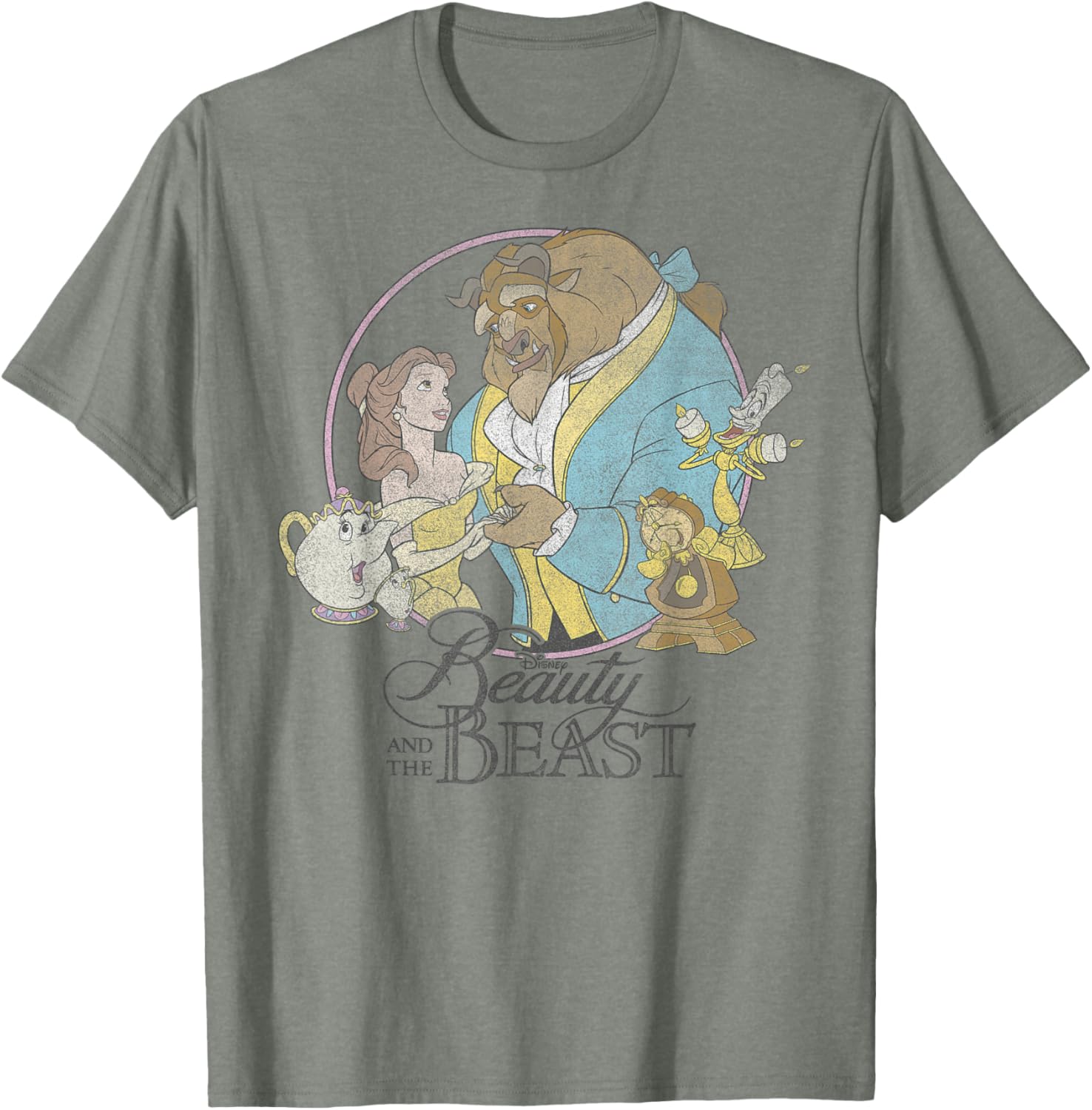 Disney Beauty And The Beast Classic Group Shot T-Shirt for Fans - 9
