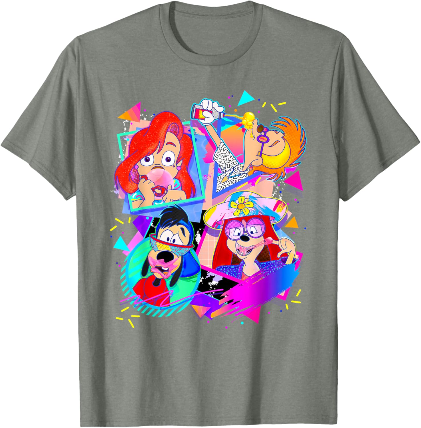 Disney A Goofy Movie Bubble Gum Retro T-Shirt for 90s Fans - 23