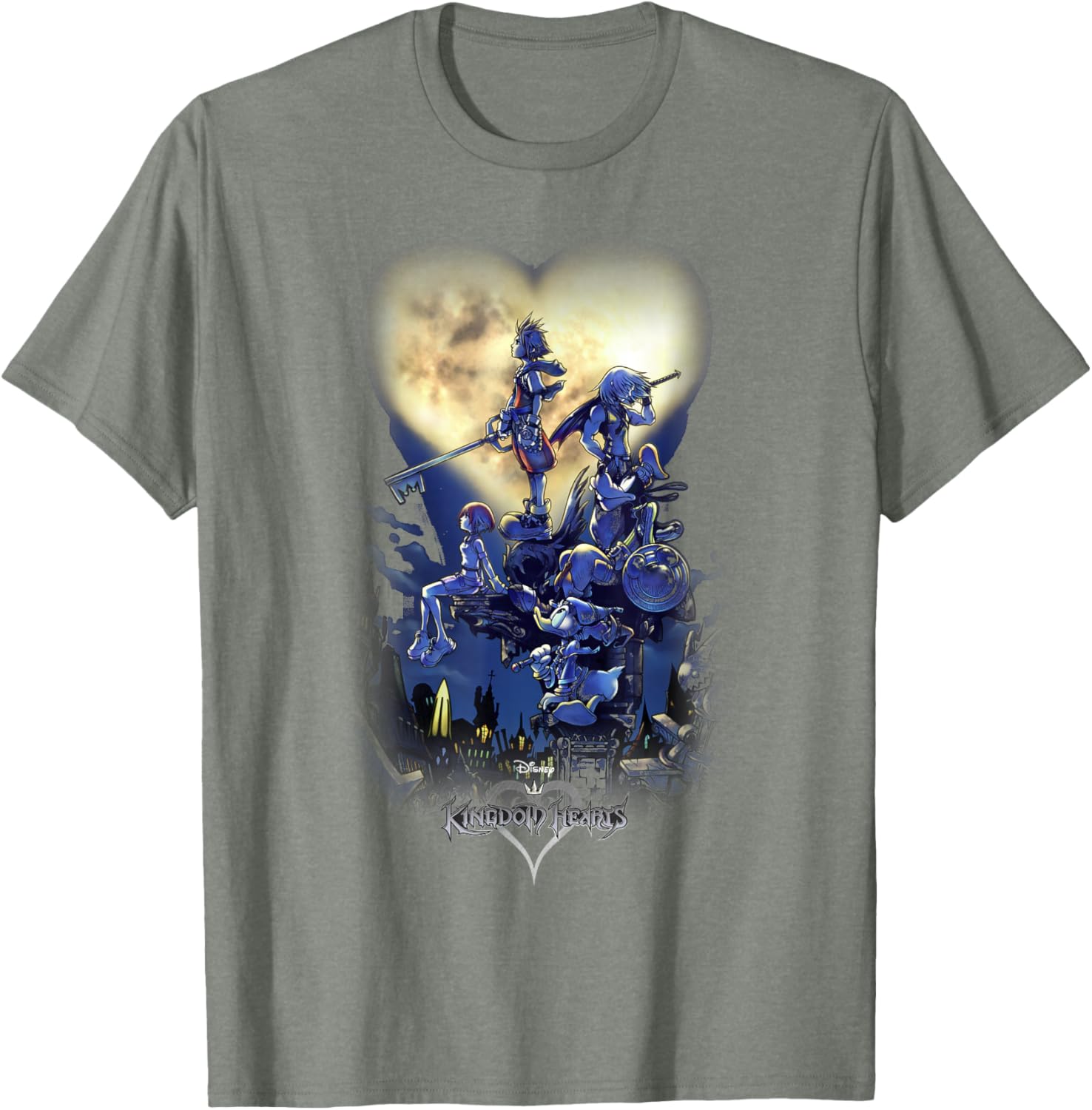Disney Kingdom Hearts Group Shot Logo T-Shirt for Fans and Gamers - 4