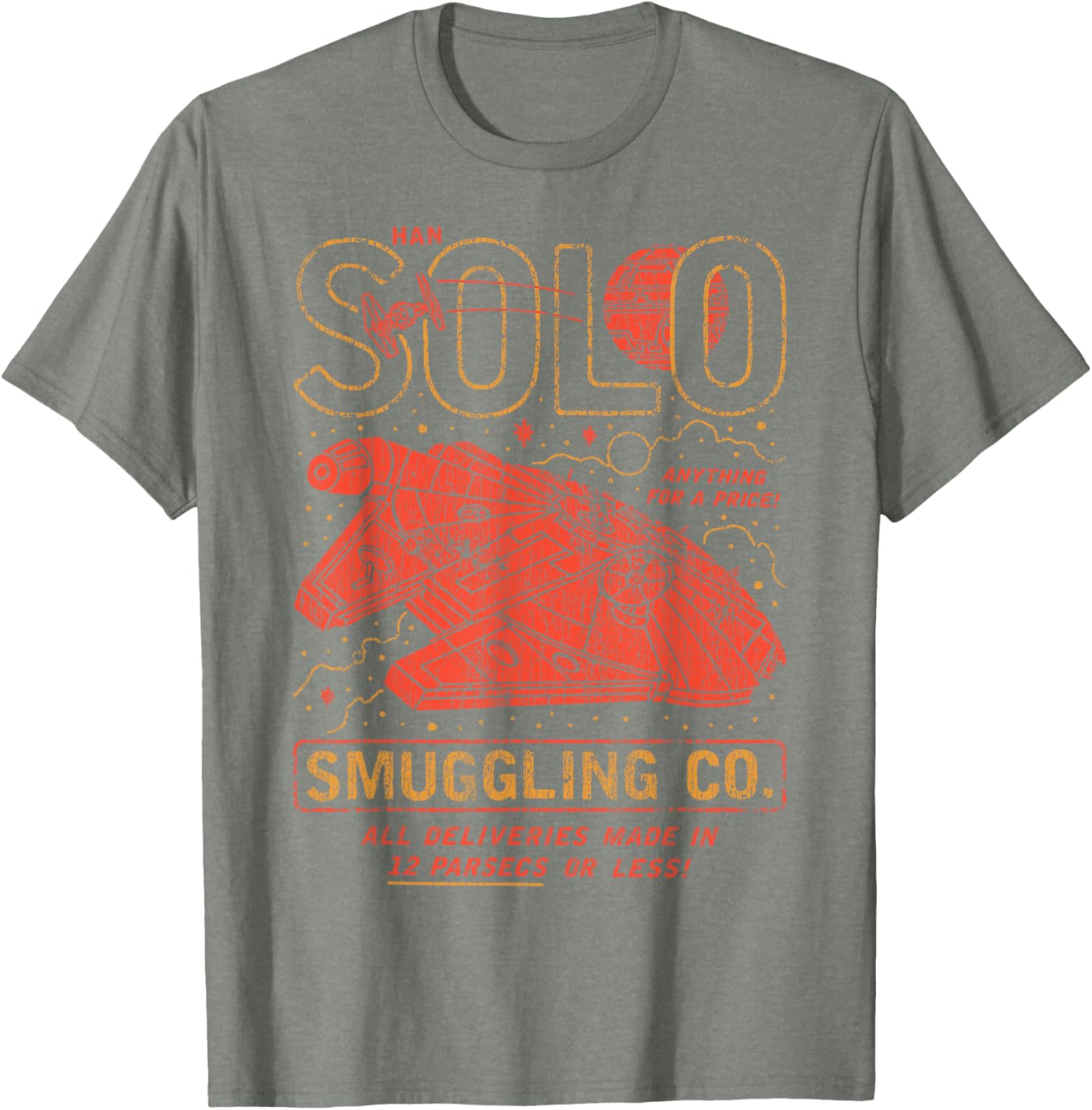 Vintage Han Solo Smuggling Co Poster T-Shirt for Star Wars Fans - 5