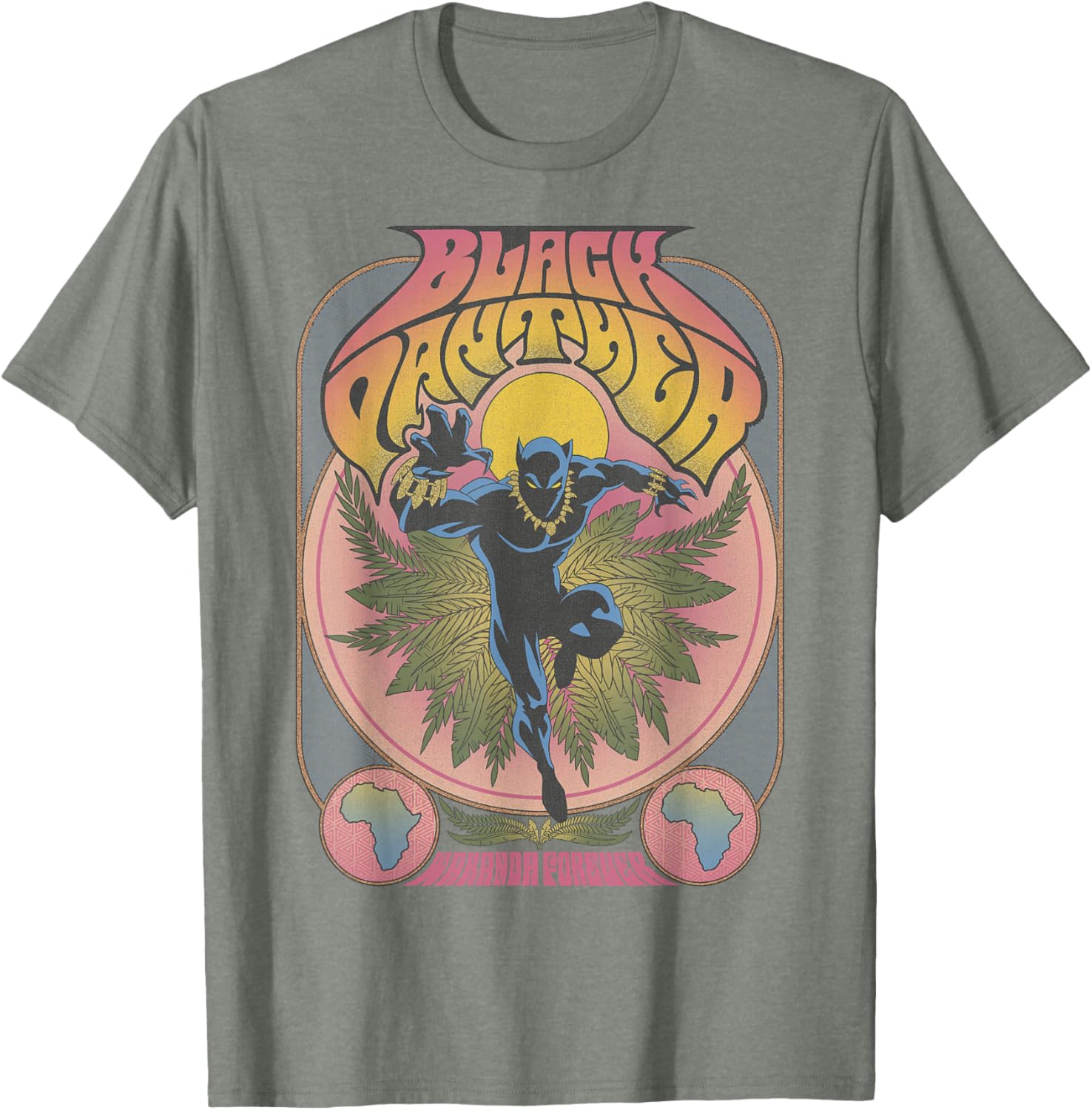 Vintage 70s Black Panther T-Shirt Retro Marvel Style for Fans - 1