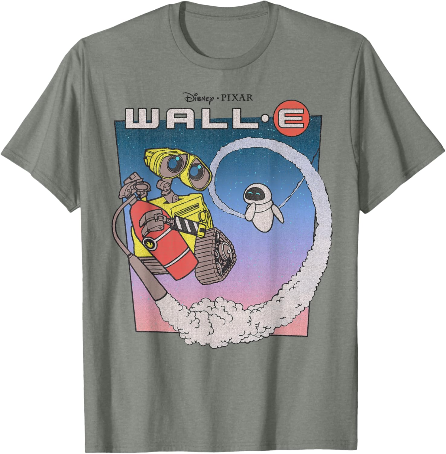 Disney Pixar Wall-E Eve Retro Distressed T-Shirt for Fans and Collectors - 9