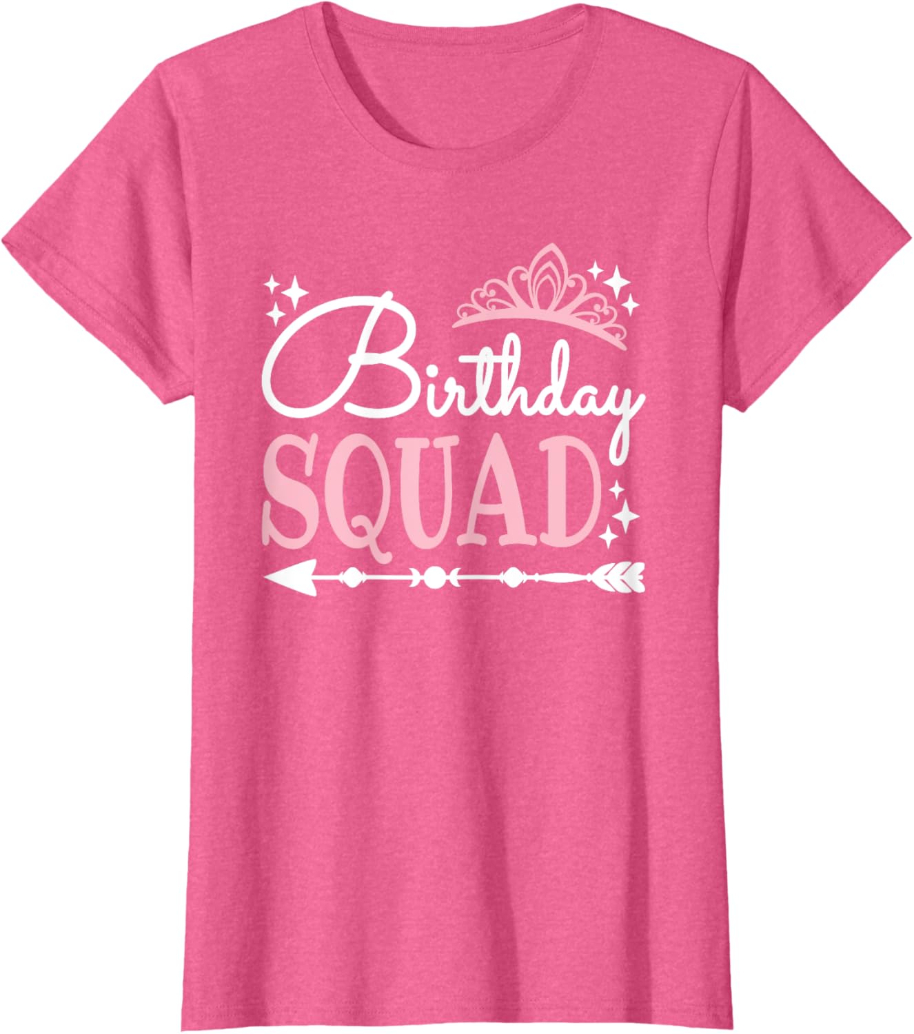 Funny Birthday Squad Bday Queen T-Shirt for Women and Girls - 5