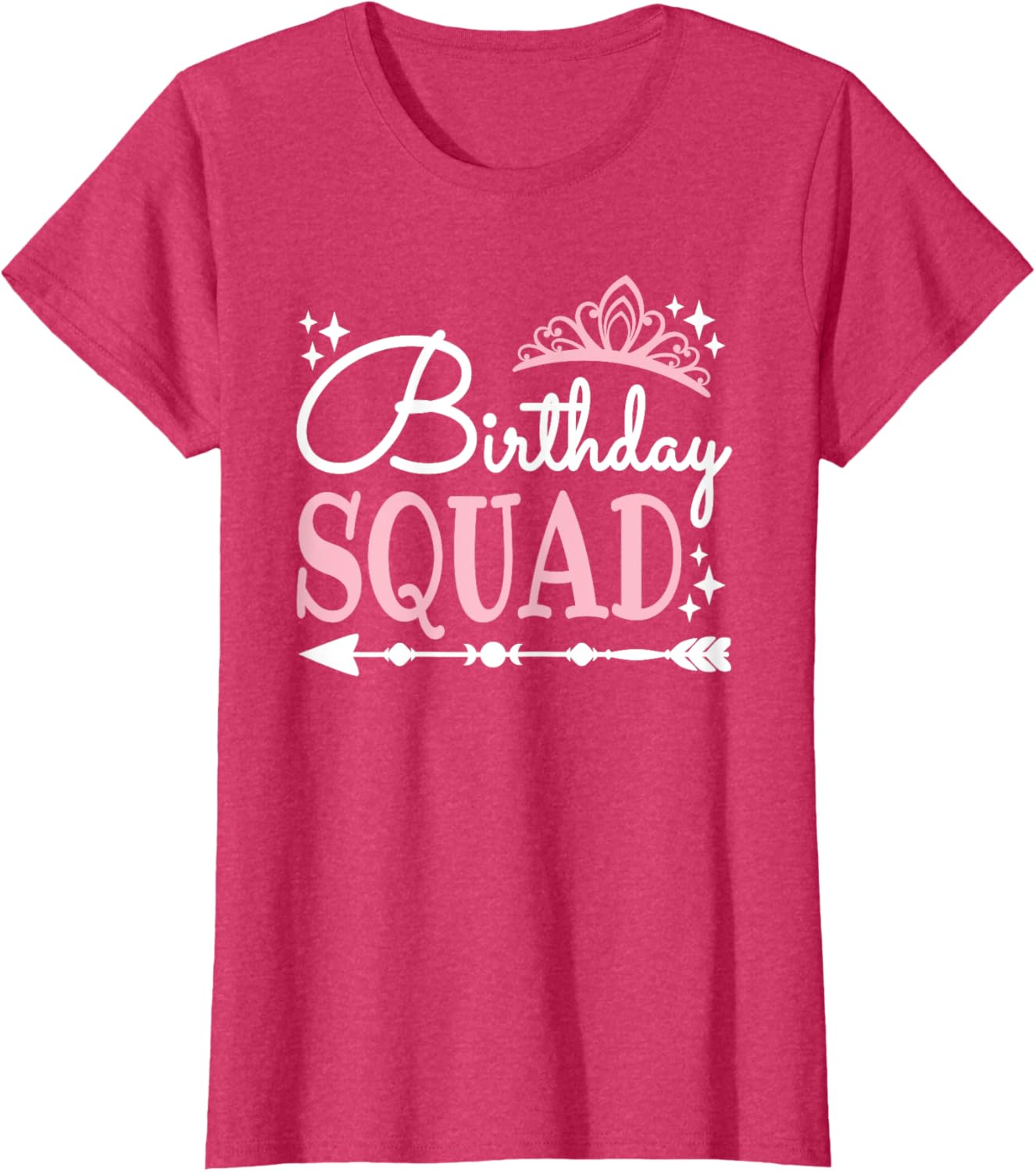 Funny Birthday Squad Bday Queen T-Shirt for Women and Girls - 20