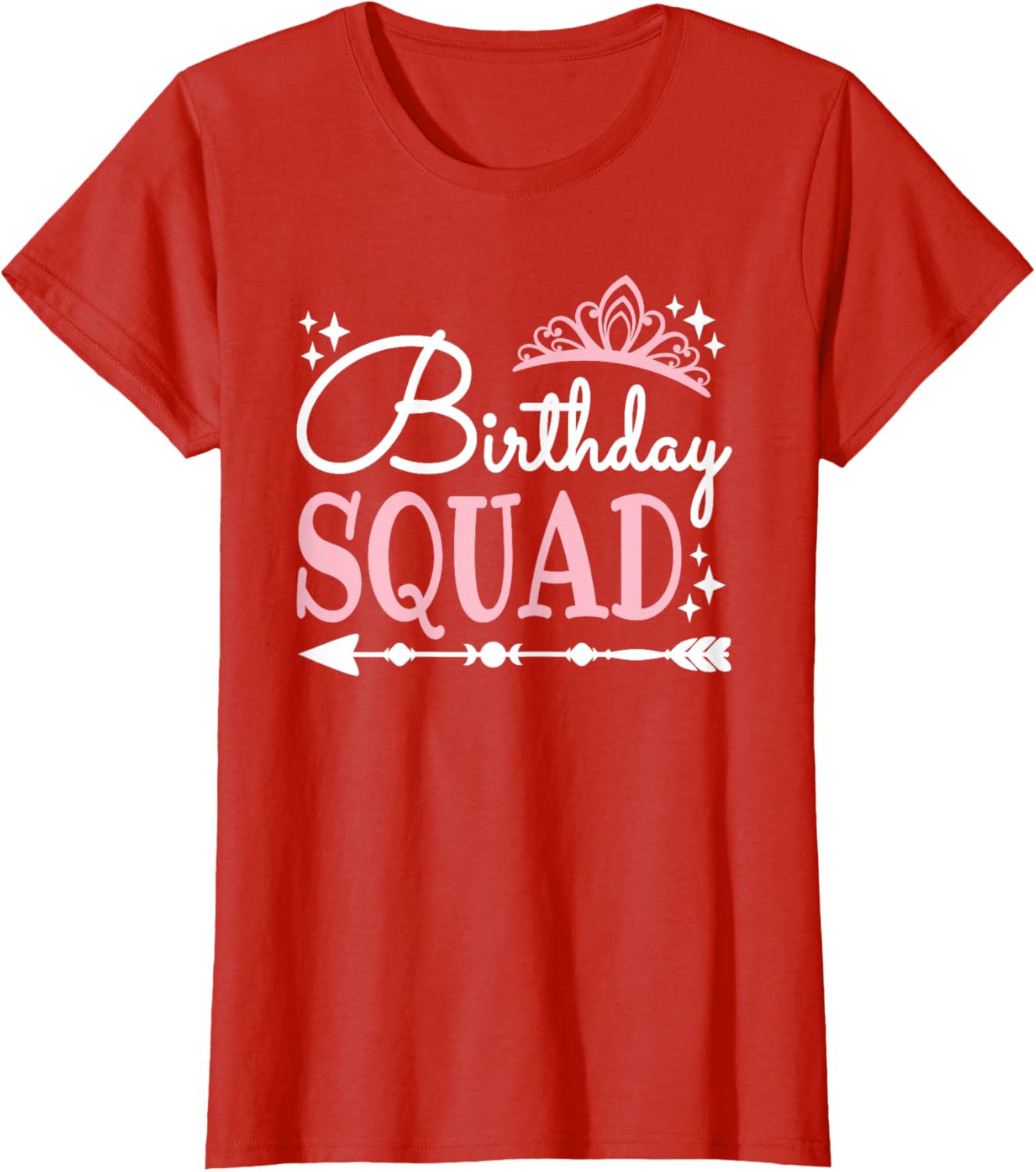 Funny Birthday Squad Bday Queen T-Shirt for Women and Girls - 6