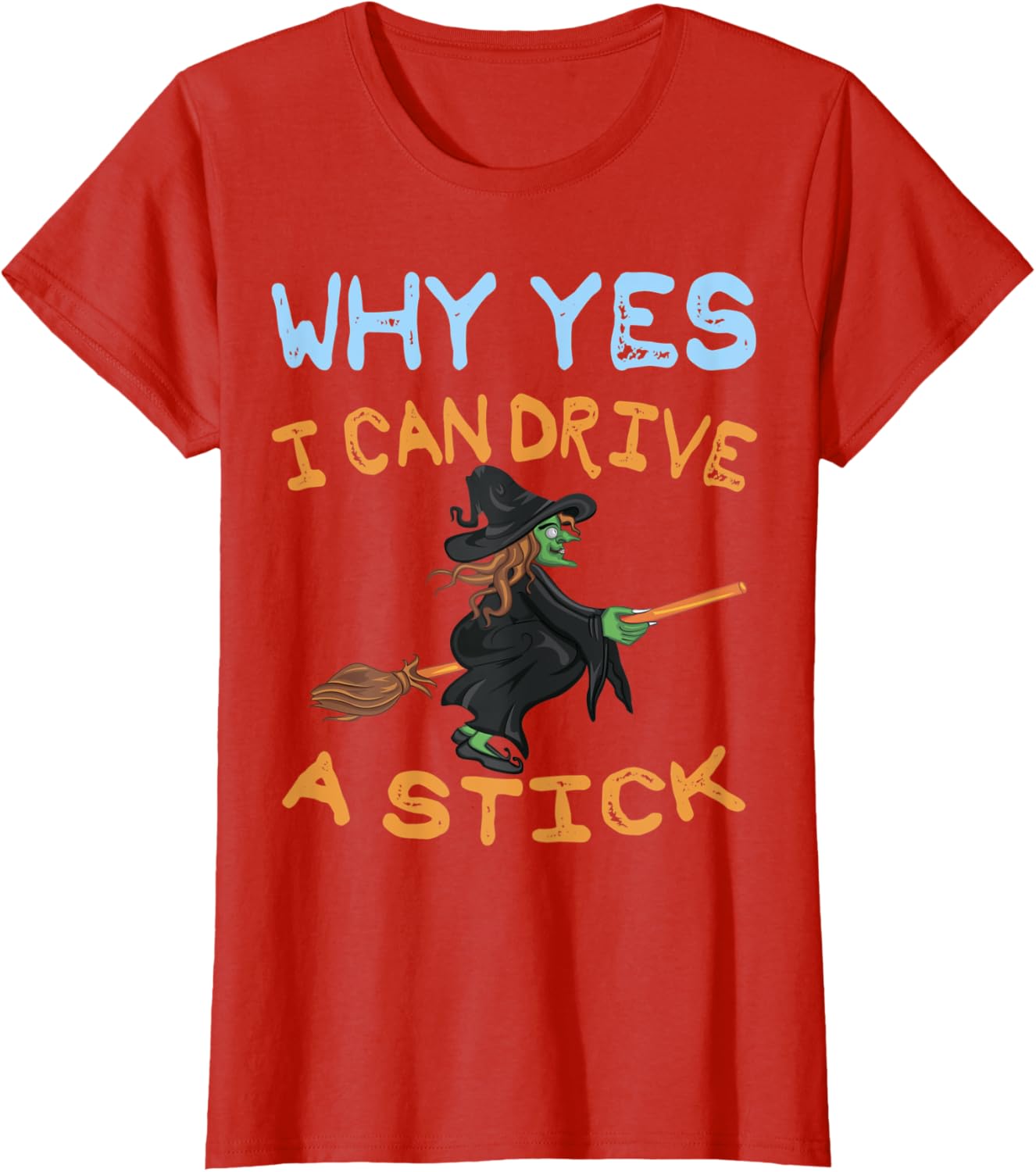 Funny Women's Stick Shift Driving T-Shirt Perfect for Halloween Gift - 1