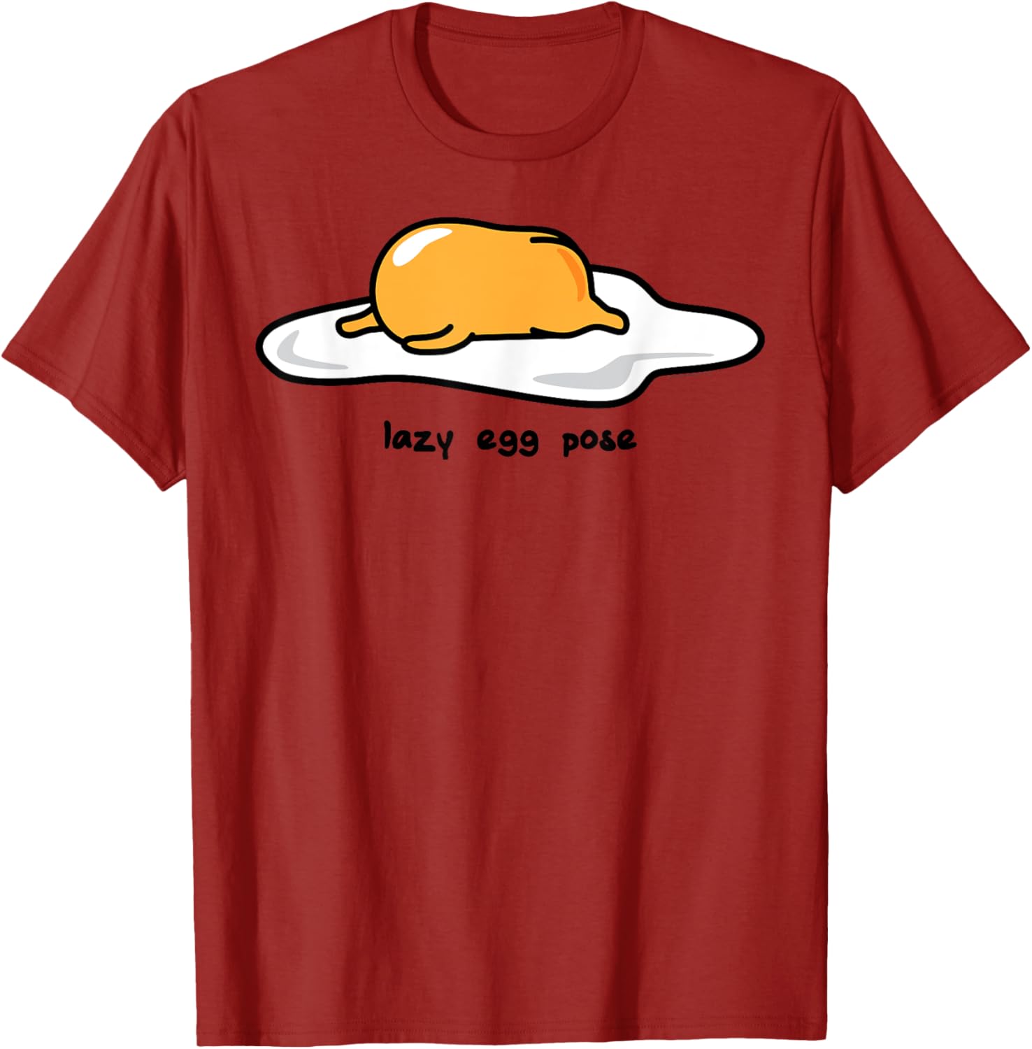 Gudetama Lazy Egg Yoga Pose T-Shirt for Fun and Comfort Lovers - 14