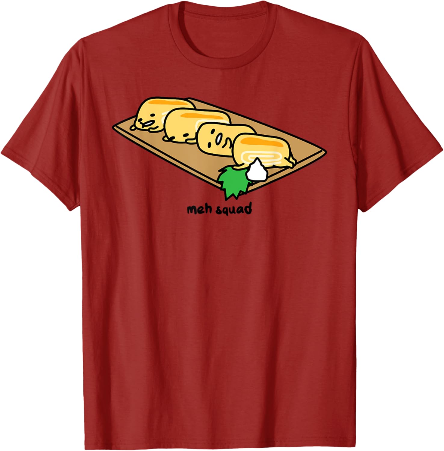 Gudetama Lazy Egg Sushi Tamagoyaki T-Shirt for Fun and Comfort - 4