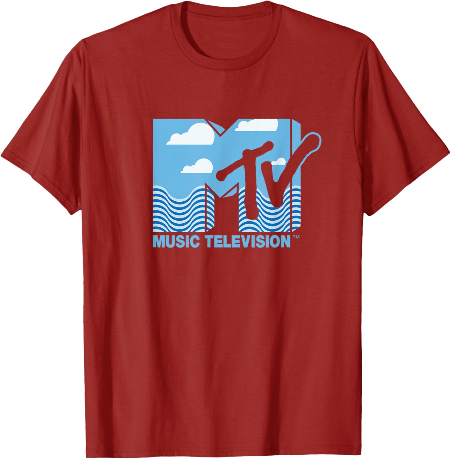 Mademark x MTV Official Logo T-Shirt with Water, Clouds & Blue Sky - 15