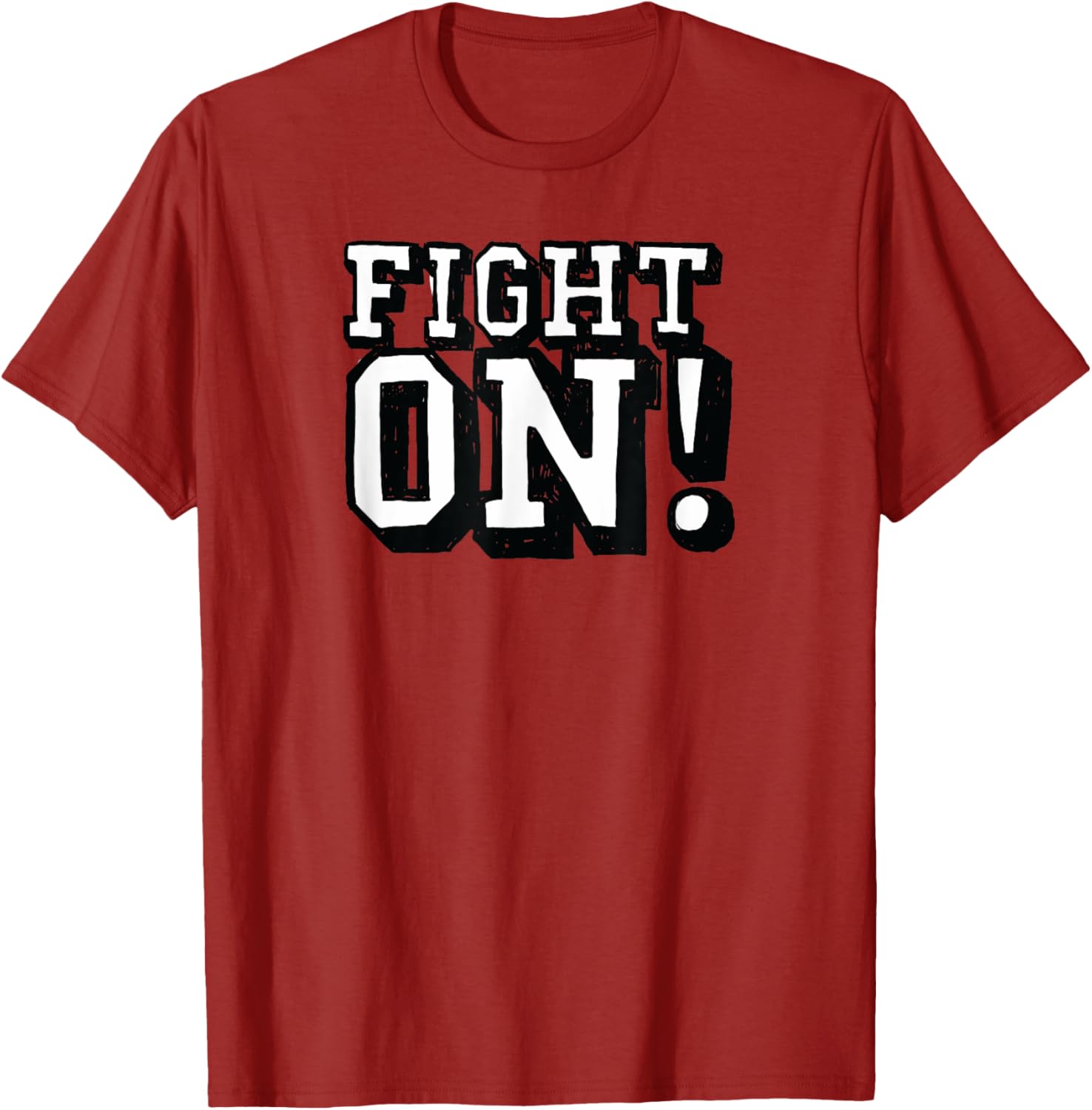 USC Black Cartoon Sketch Fight On T-Shirt for Sports Fans and Outdoors - 4