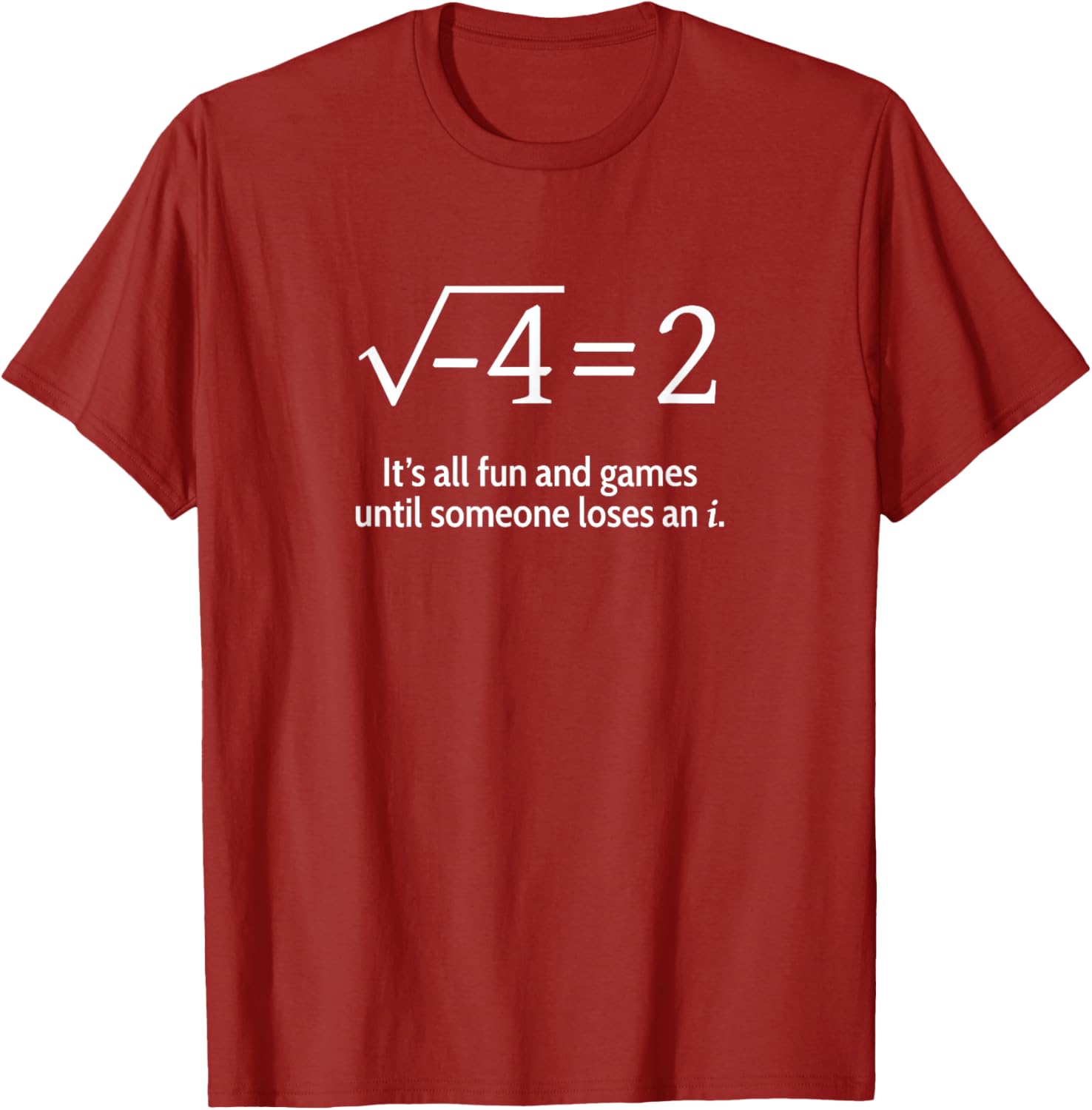Funny Math T-Shirt Someone Loses An i Short Sleeve for Math Lovers - 17