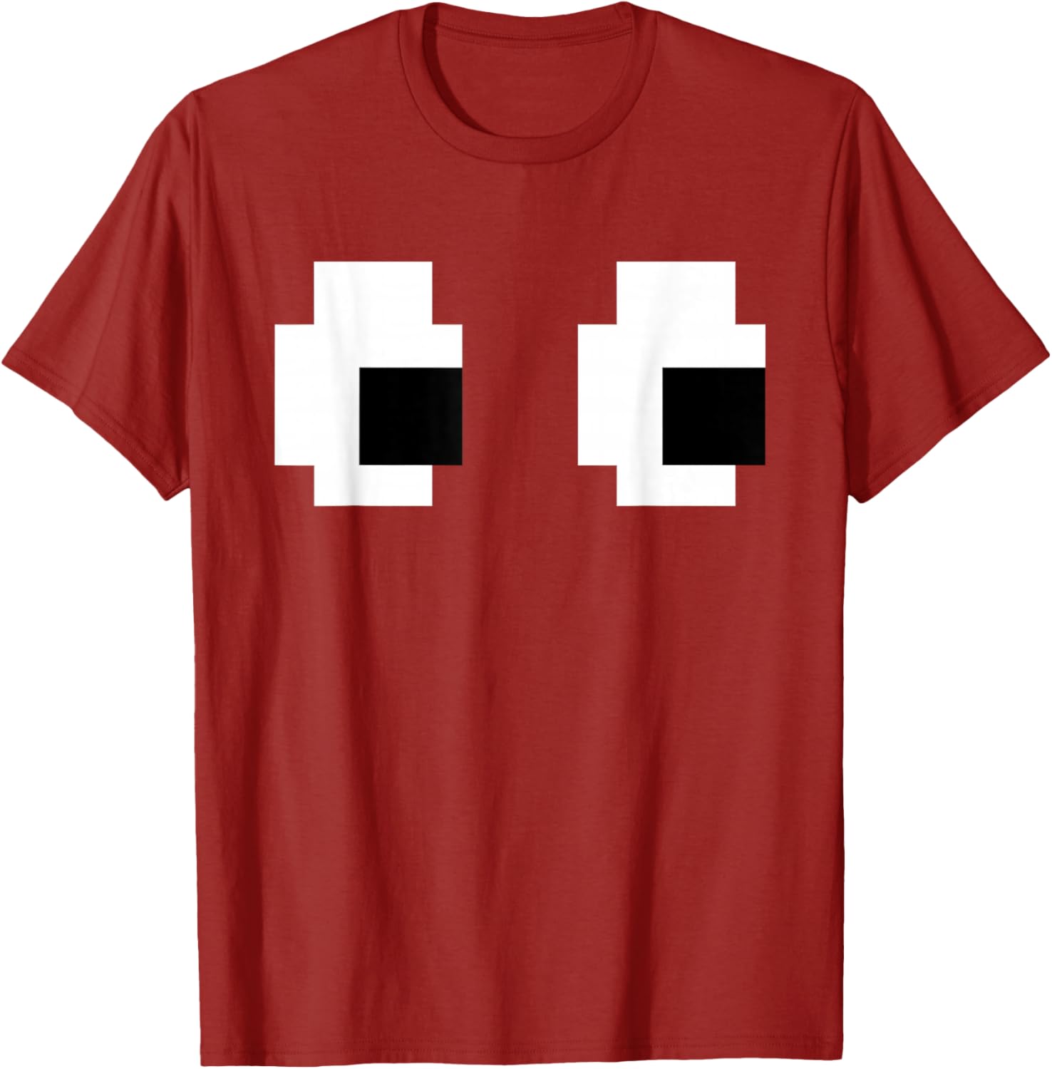 Retro Arcade Ghost Eyes Halloween T-Shirt for Fun Group Costumes - 15