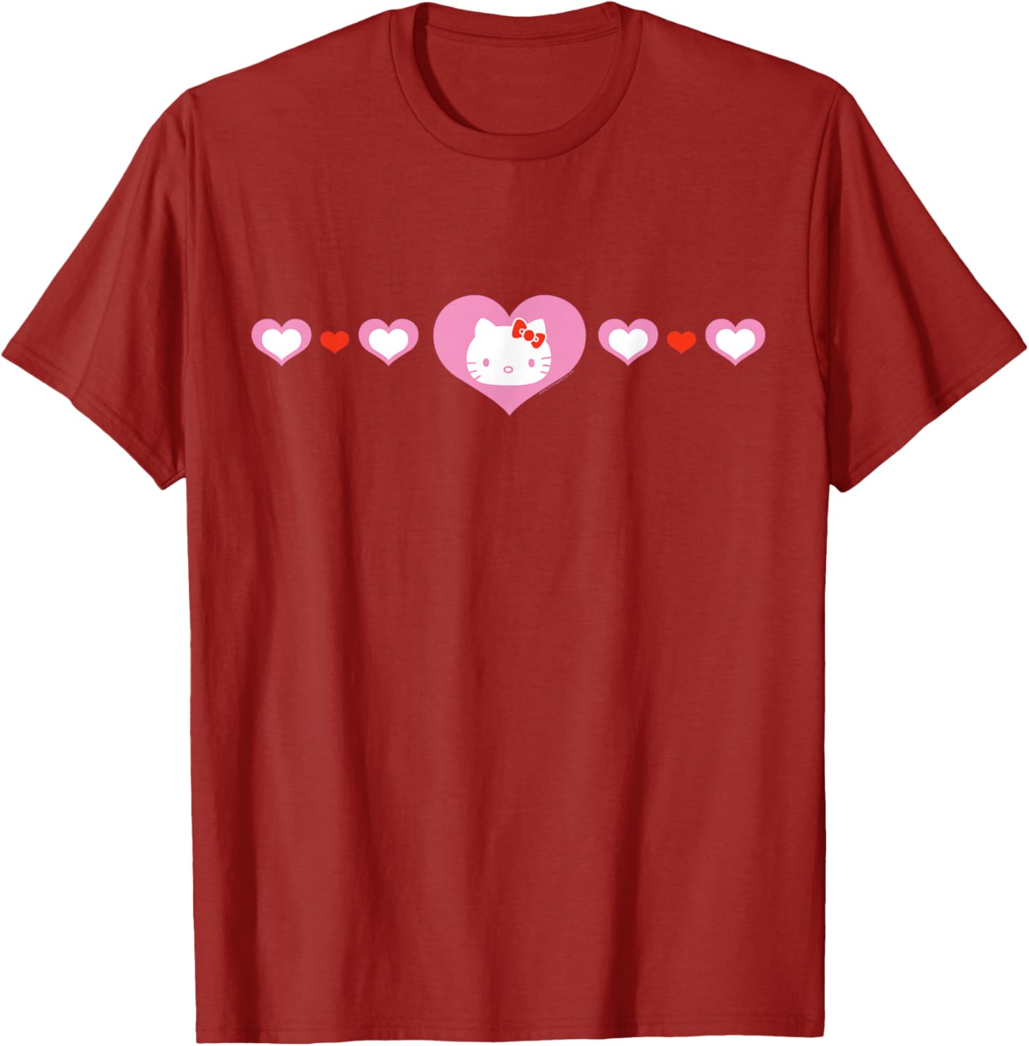 Cute Hello Kitty Hearts T-Shirt for Kids and Adults - Fashionable Apparel - 15
