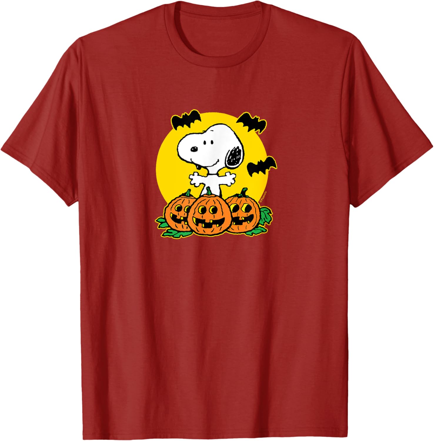 Snoopy Pumpkin Patch Halloween T-Shirt for Peanuts Fans - Fun Apparel - 2