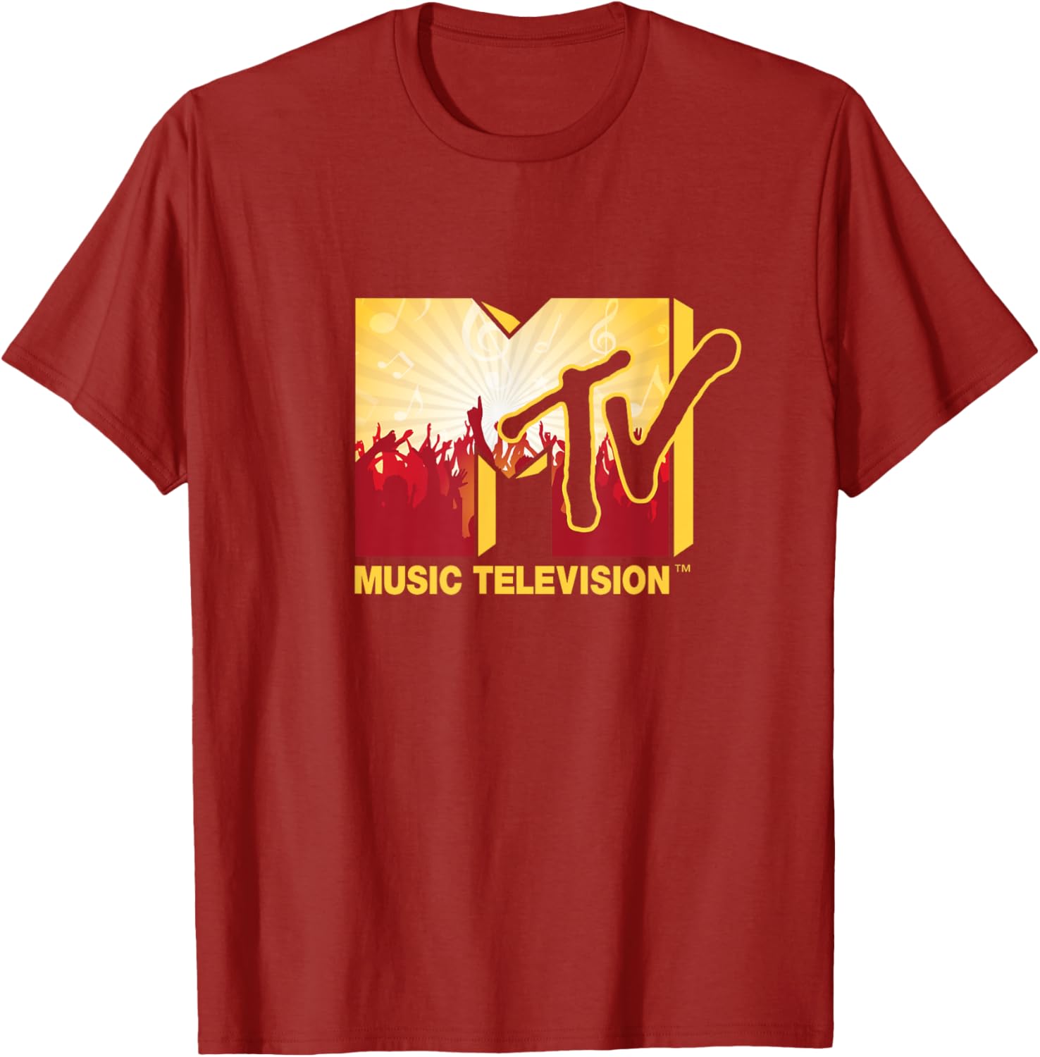 Mademark x MTV Official Logo T-Shirt with Cheerful Party Music Crowd - 4